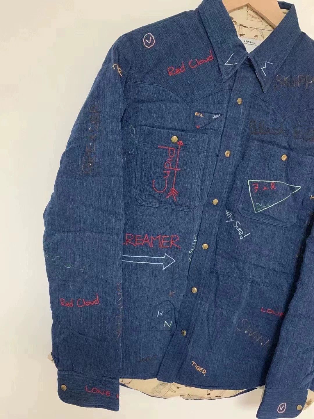 Visvim visvim 15ss spot kerchief down jkt icon embroidery Size US M / EU 48-50 / 2 - 3 Thumbnail