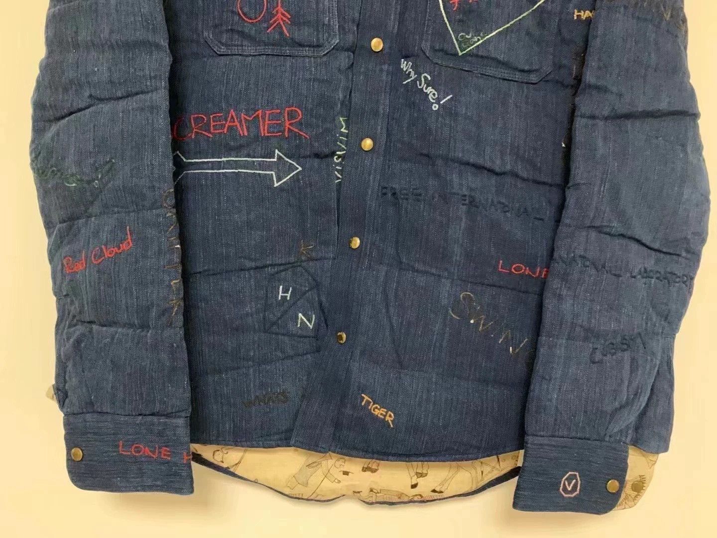 Visvim visvim 15ss spot kerchief down jkt icon embroidery Size US M / EU 48-50 / 2 - 6 Thumbnail