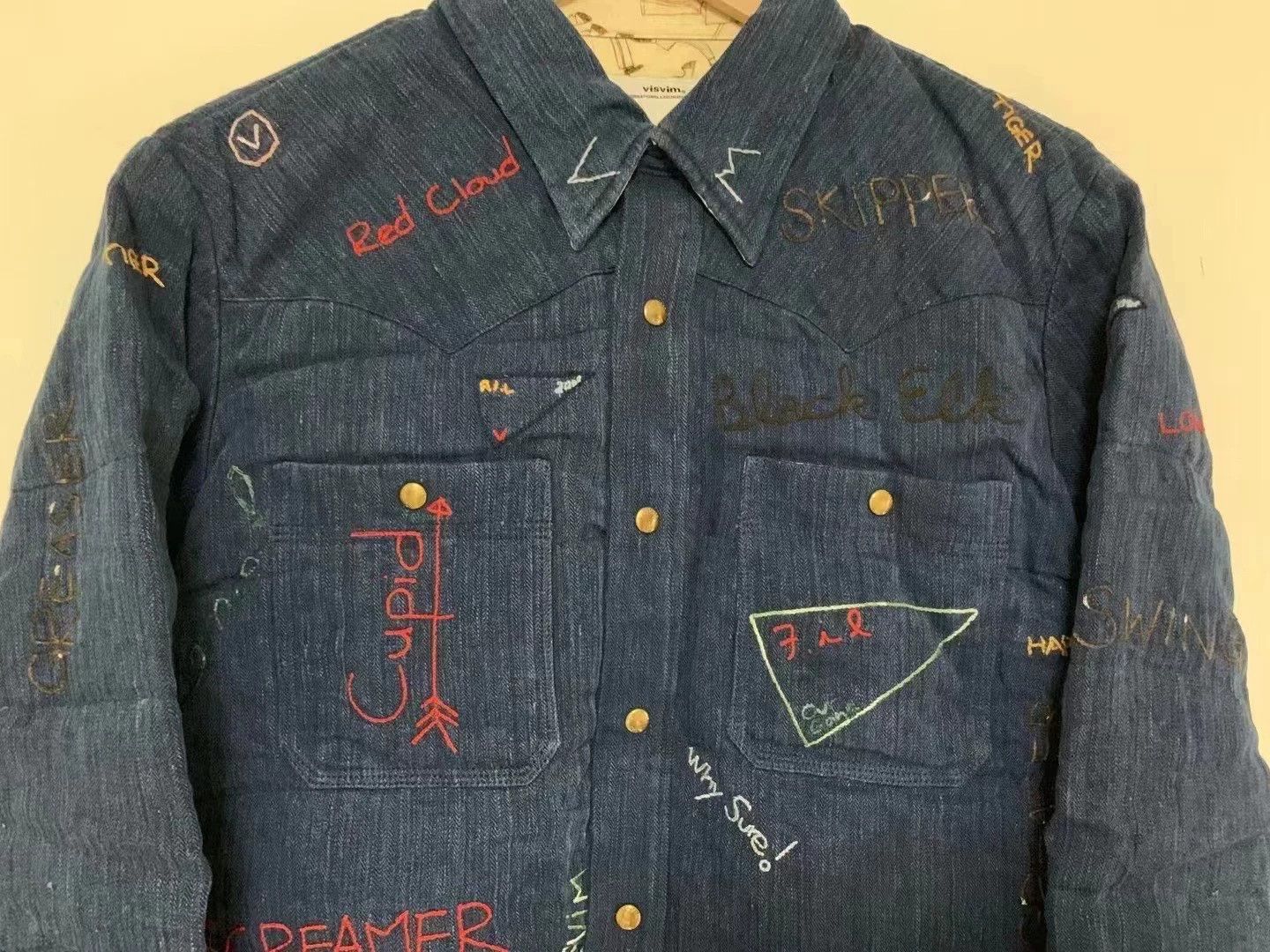 Visvim visvim 15ss spot kerchief down jkt icon embroidery Size US M / EU 48-50 / 2 - 5 Thumbnail