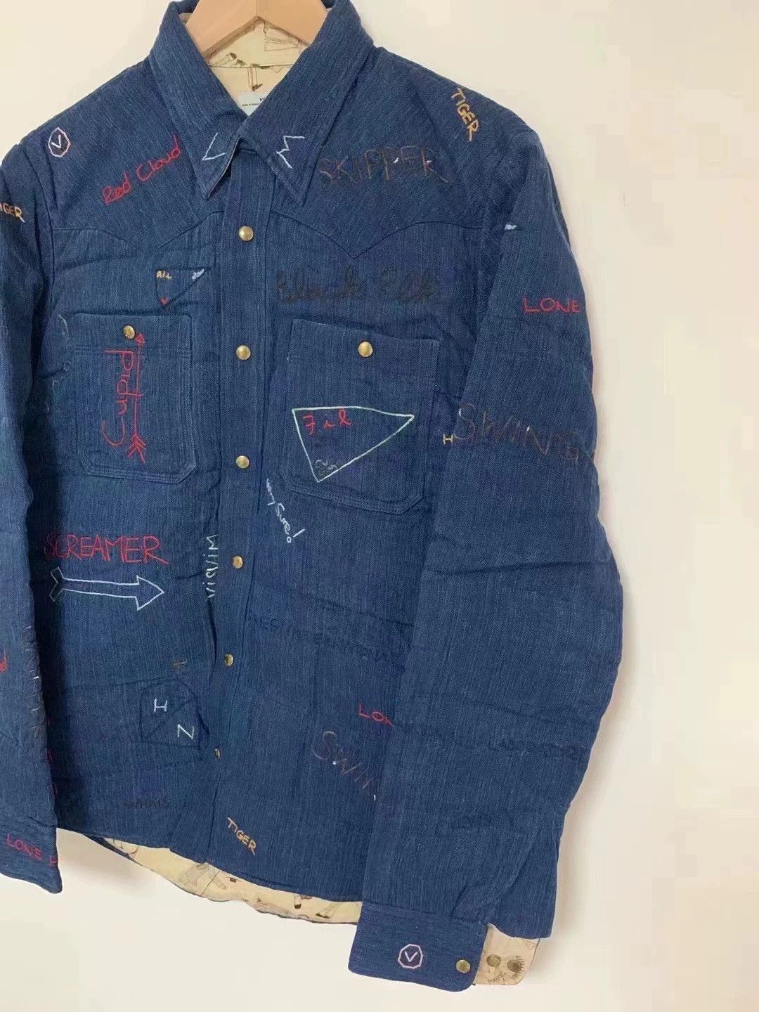 Visvim visvim 15ss spot kerchief down jkt icon embroidery Size US M / EU 48-50 / 2 - 4 Thumbnail