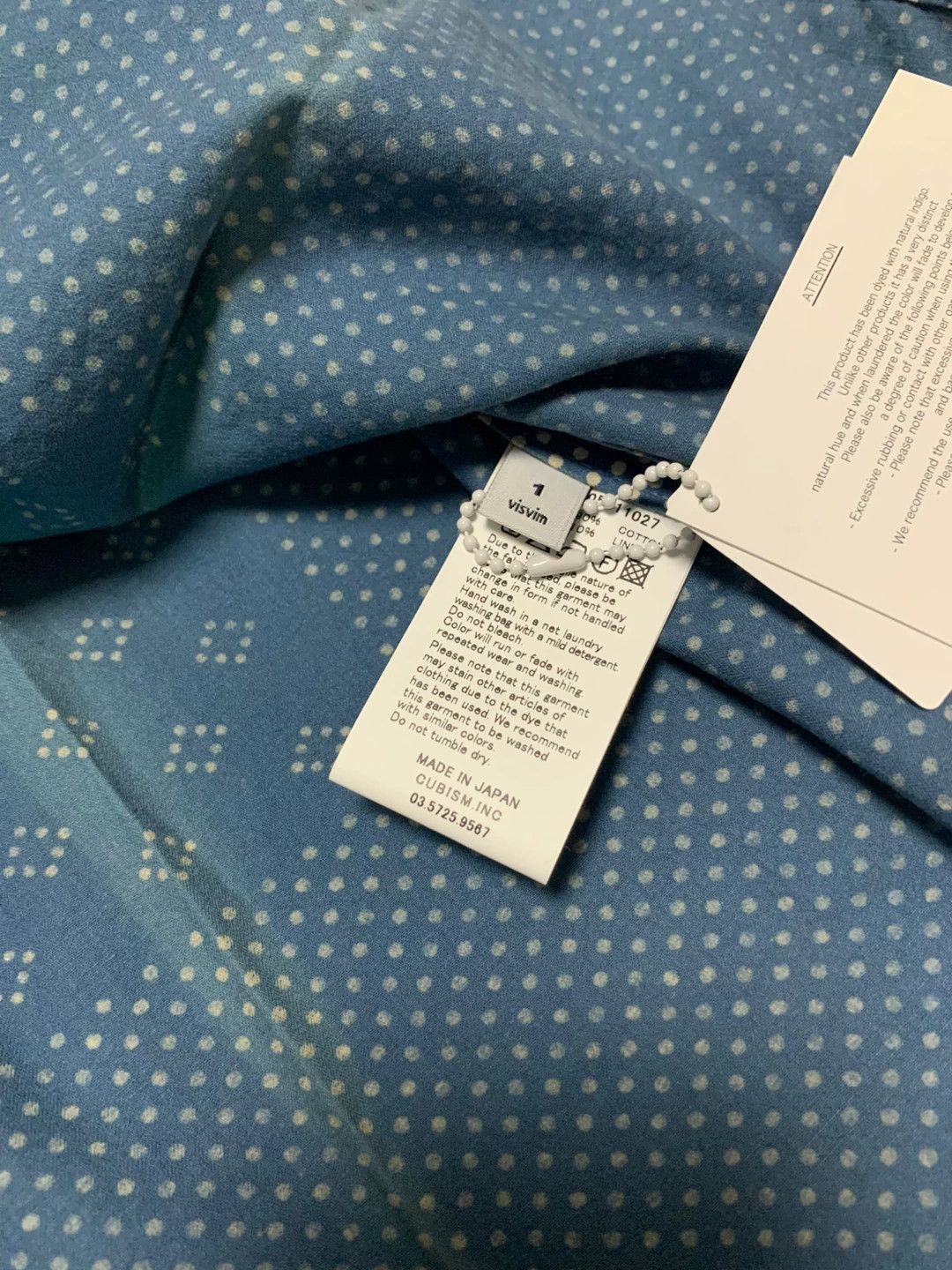 Visvim visvim 14ss kerchief dots tunic shirt Size US S / EU 44-46 / 1 - 6 Thumbnail