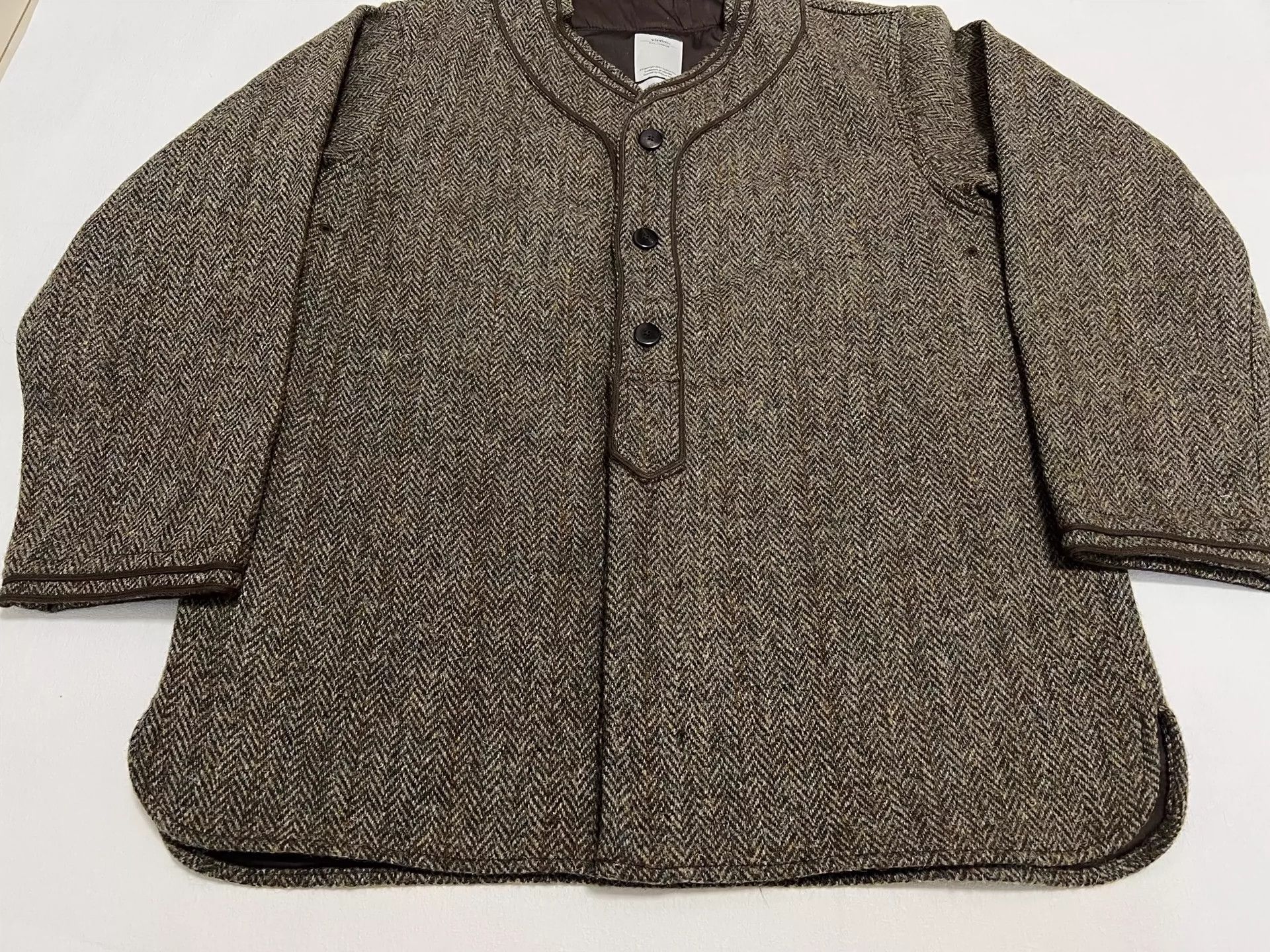 Visvim visvim 16AW SPOT DUGOUT SHIRT L/S (HARRIS TWEED) Size US M / EU 48-50 / 2 - 2 Thumbnail