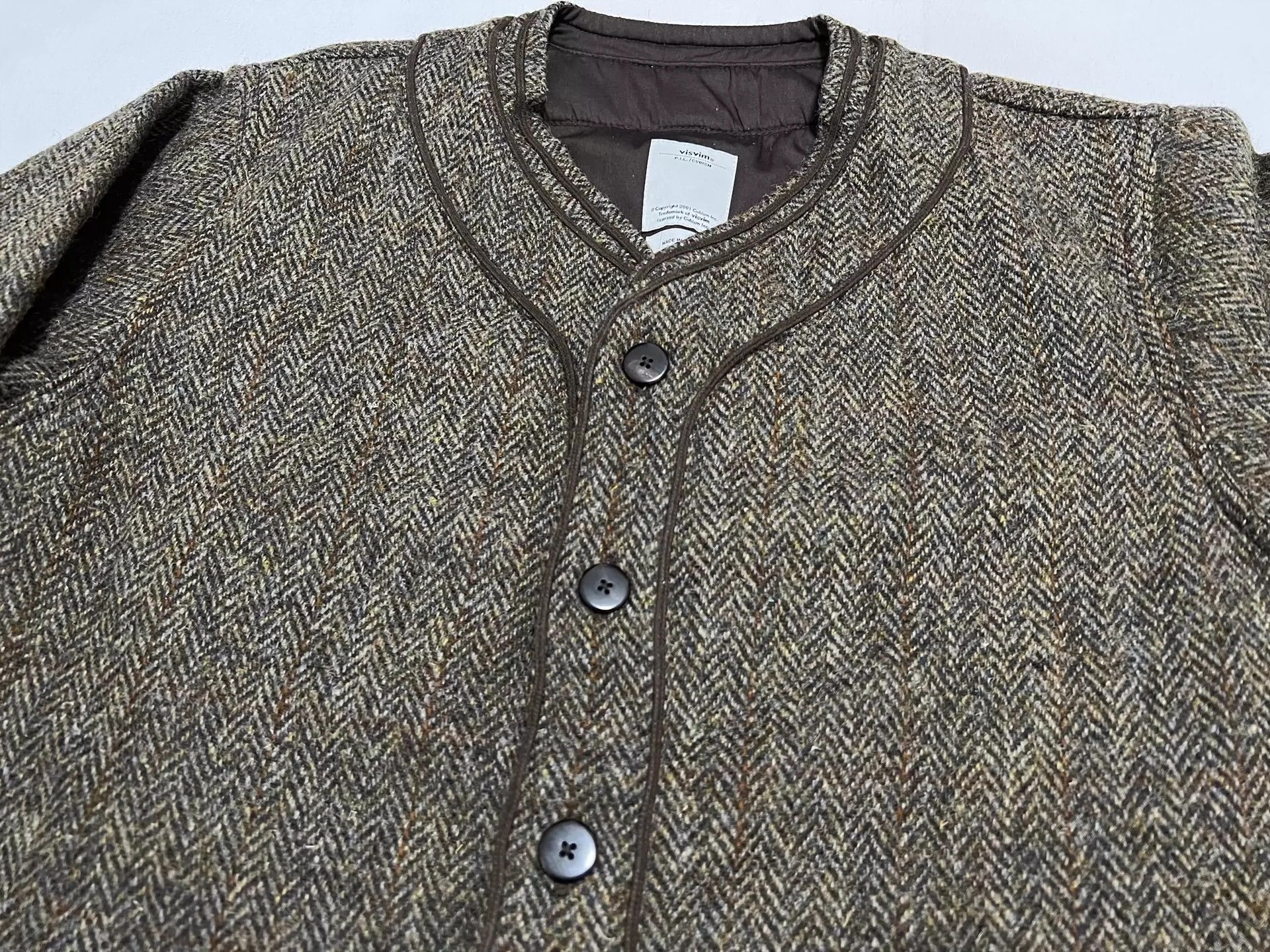 Visvim visvim 16AW SPOT DUGOUT SHIRT L/S (HARRIS TWEED) Size US M / EU 48-50 / 2 - 3 Thumbnail