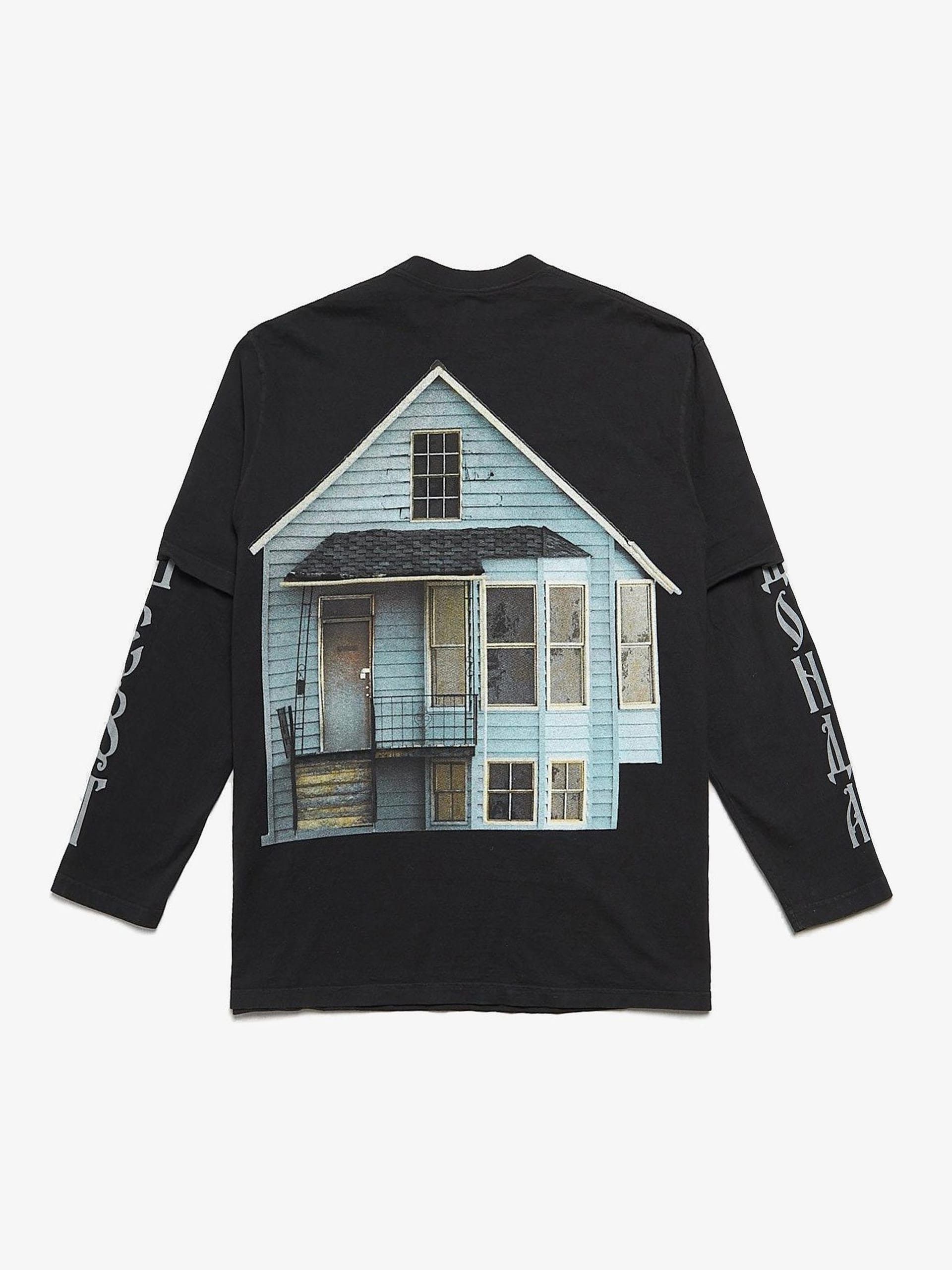 Black Donda Printed Double Layered Longsleeve