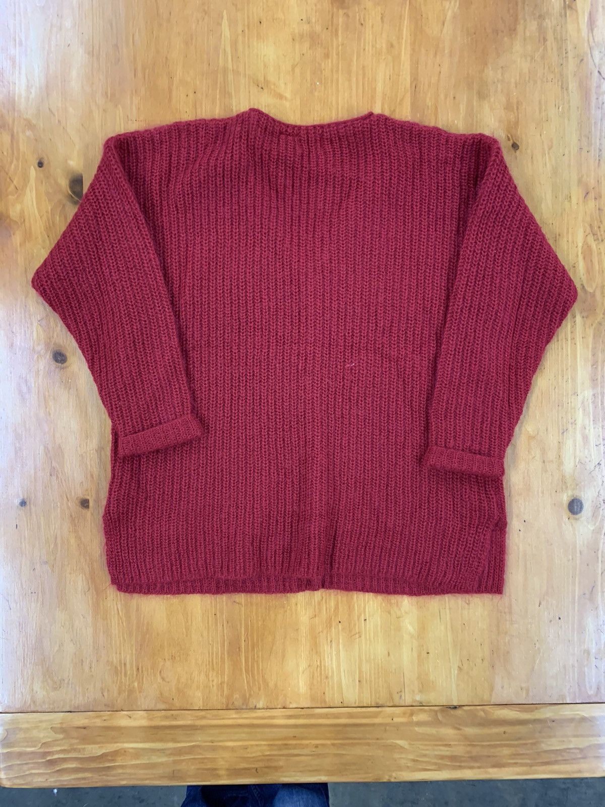 Vintage Vintage 80s Mohair Red Knit Cardigan Size US L / EU 52-54 / 3 - 4 Thumbnail
