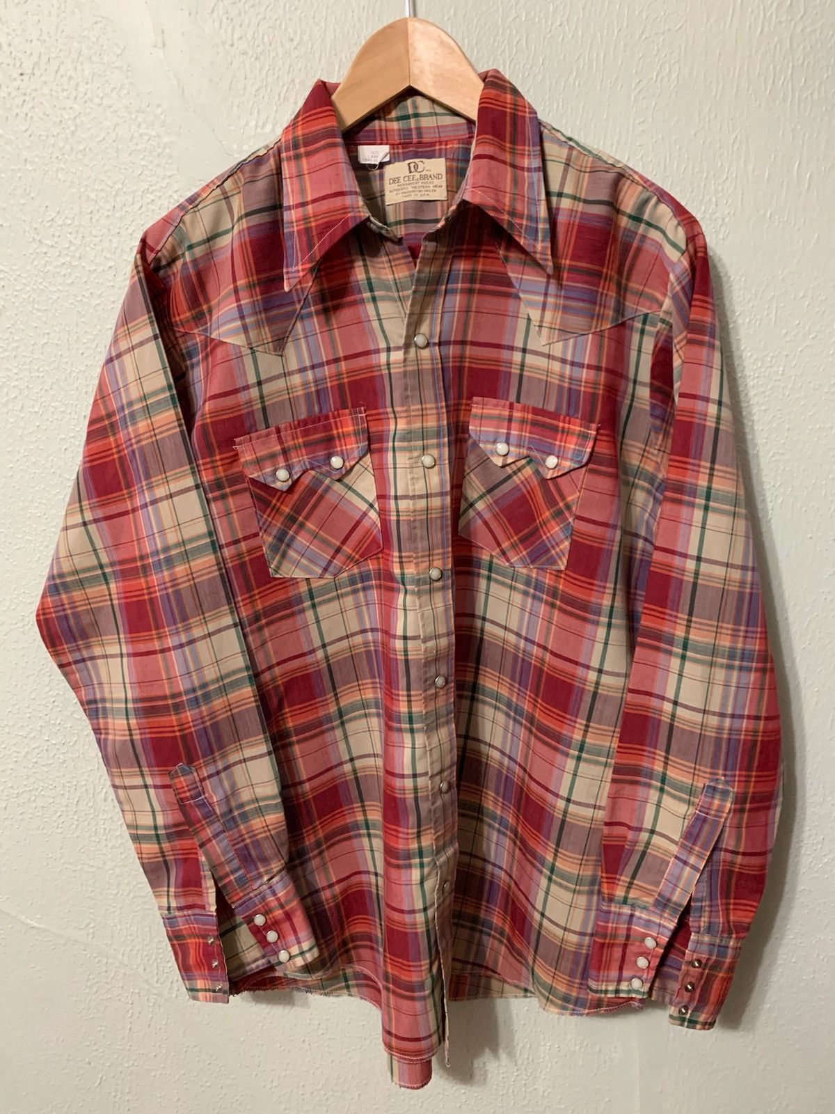 Vintage Vintage 1970s Dee Cee Western Shirt Size US L / EU 52-54 / 3 - 3 Thumbnail