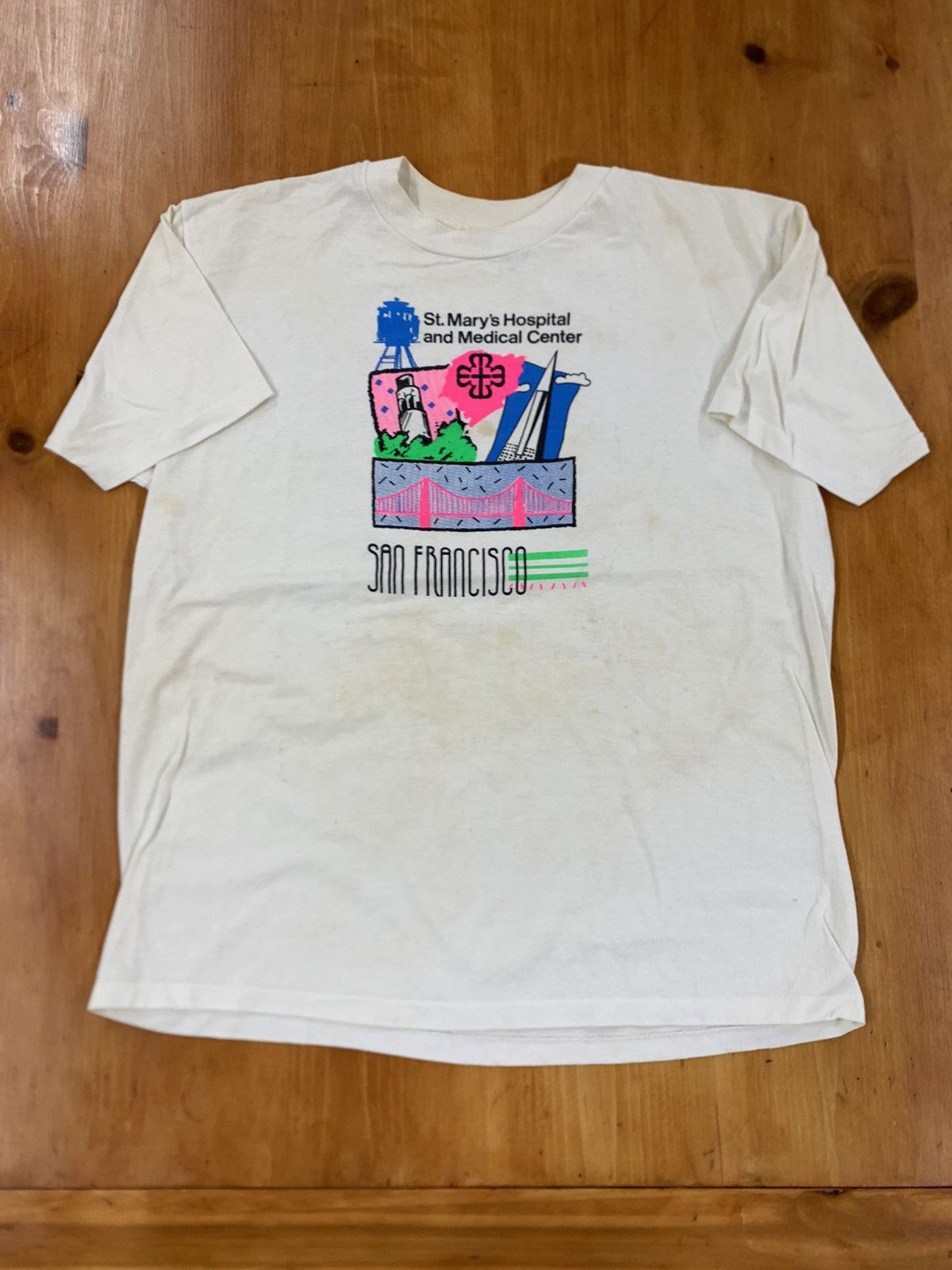 Vintage Vintage St Mary’s Hospital Tee Size US XL / EU 56 / 4 - 1 Thumbnail