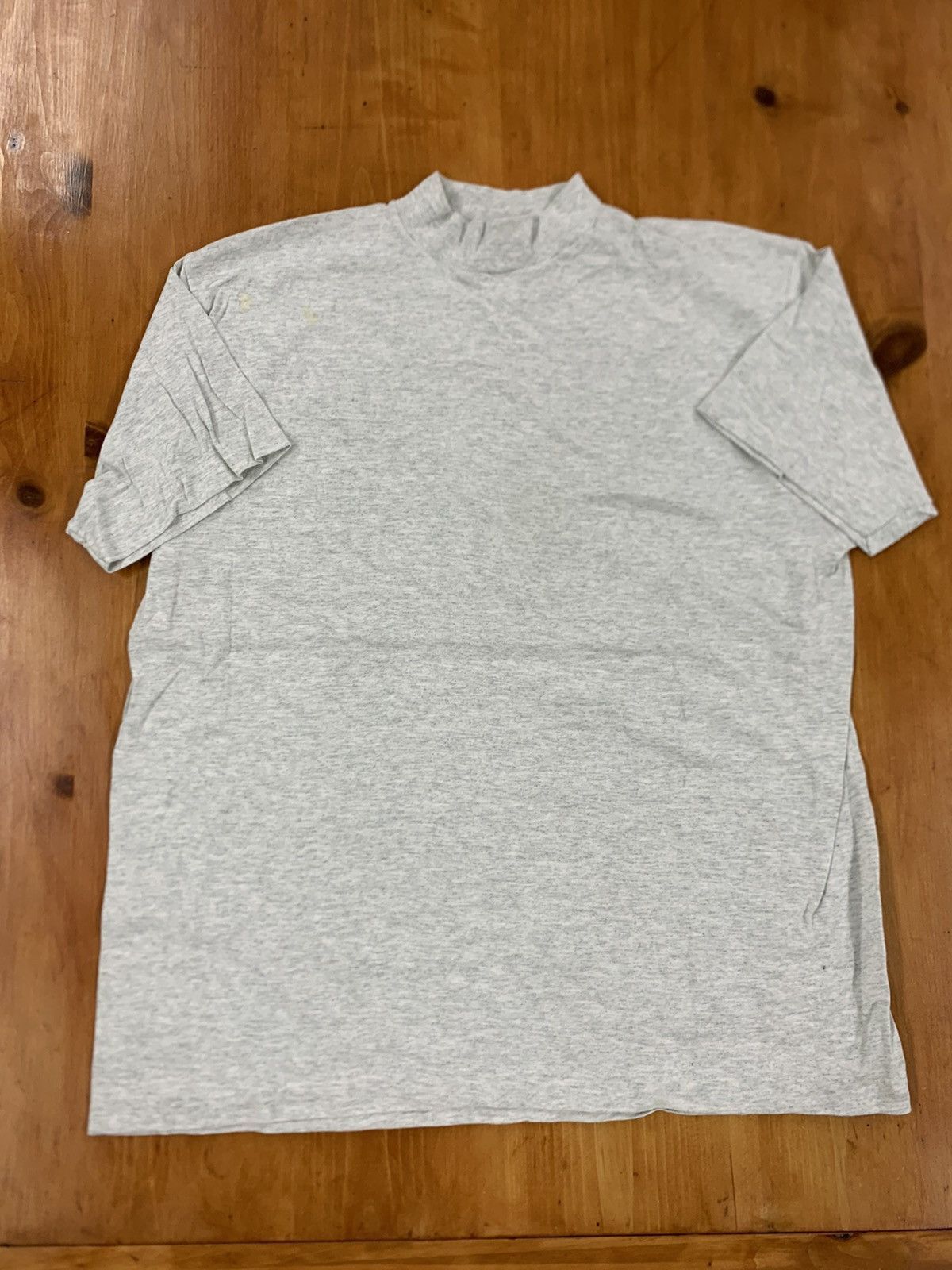 Vintage Vintage 80s Blank Grey Tee Size US XL / EU 56 / 4 - 1 Thumbnail