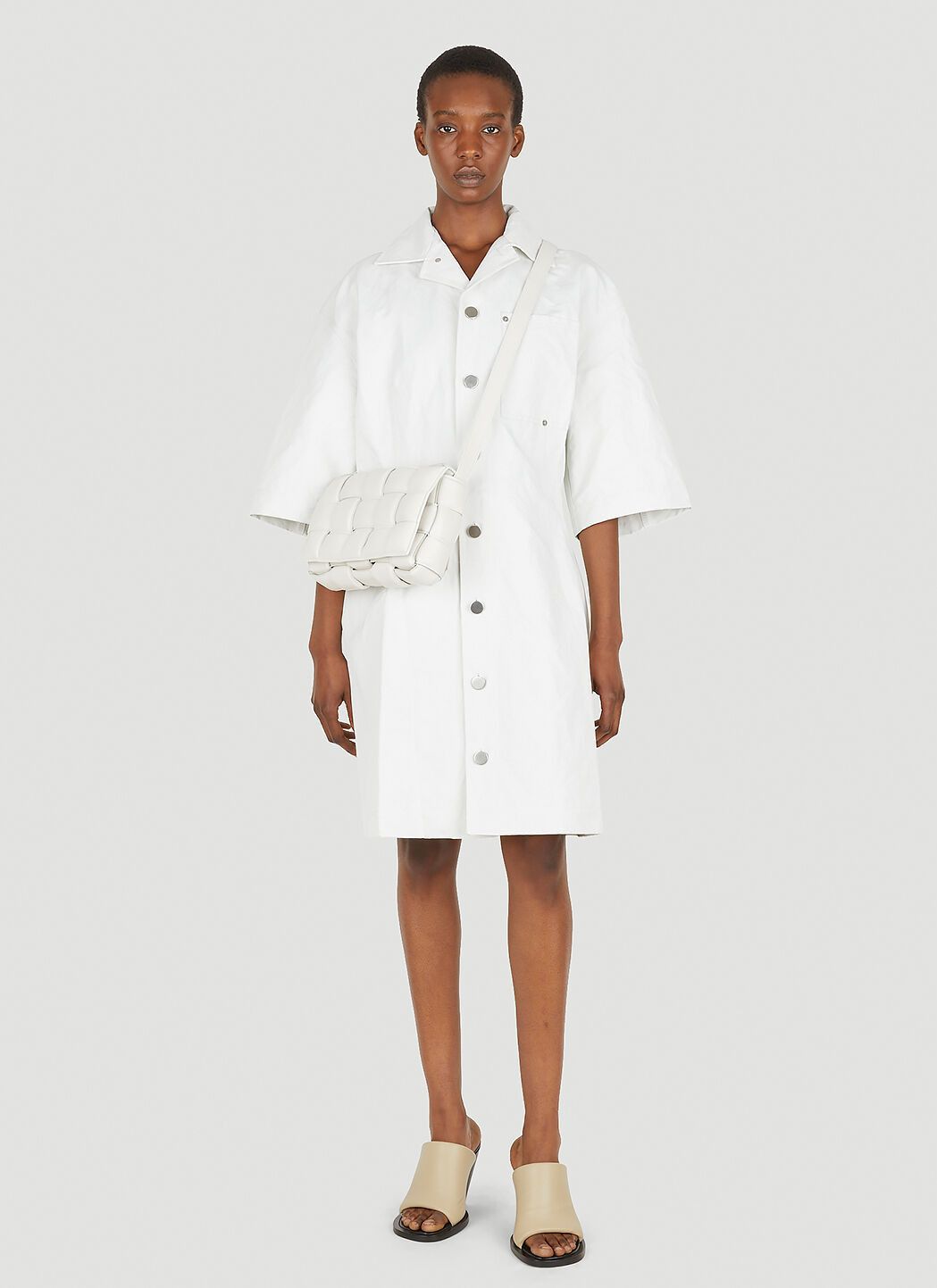 Bottega Veneta Button Down Dress Size XS / US 0-2 / IT 36-38 - 2 Thumbnail