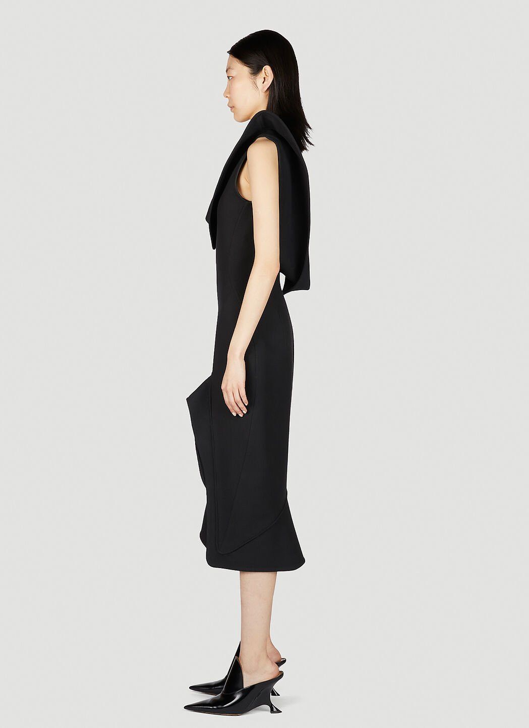 Bottega Veneta Structured Midi Dress Size S / US 4 / IT 40 - 3 Thumbnail