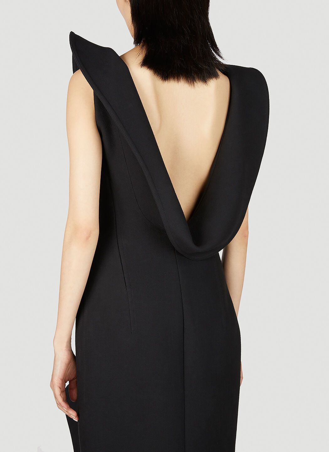 Bottega Veneta Structured Midi Dress Size S / US 4 / IT 40 - 6 Thumbnail