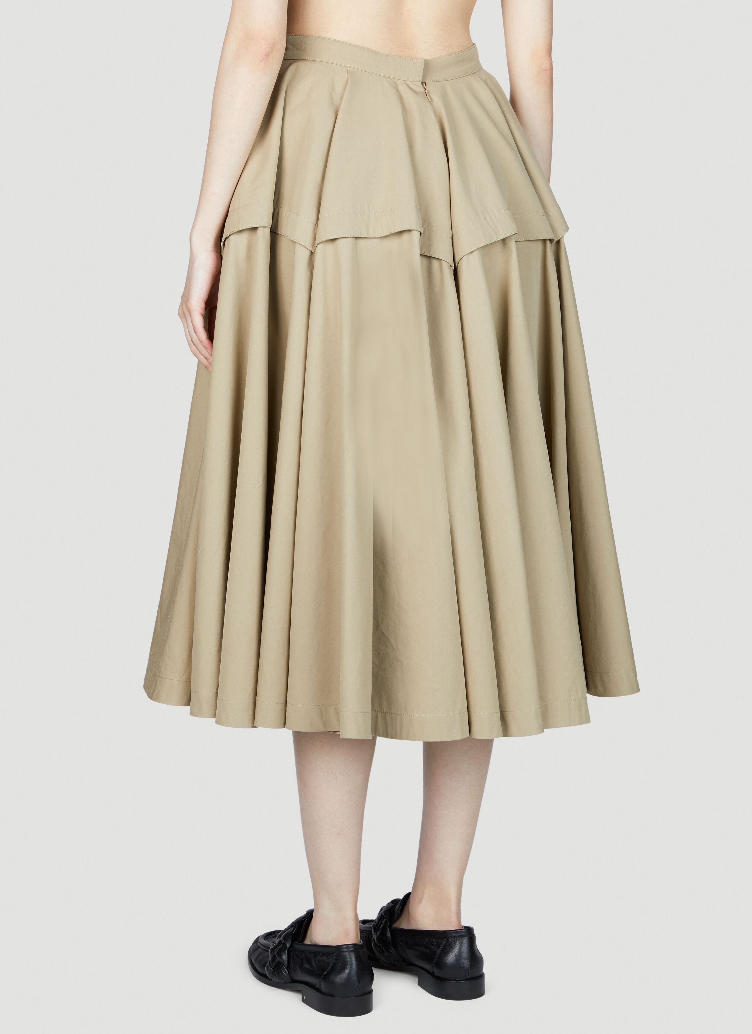 Bottega Veneta Gathered Midi Skirt Size 27" / US 4 / IT 40 - 4 Thumbnail