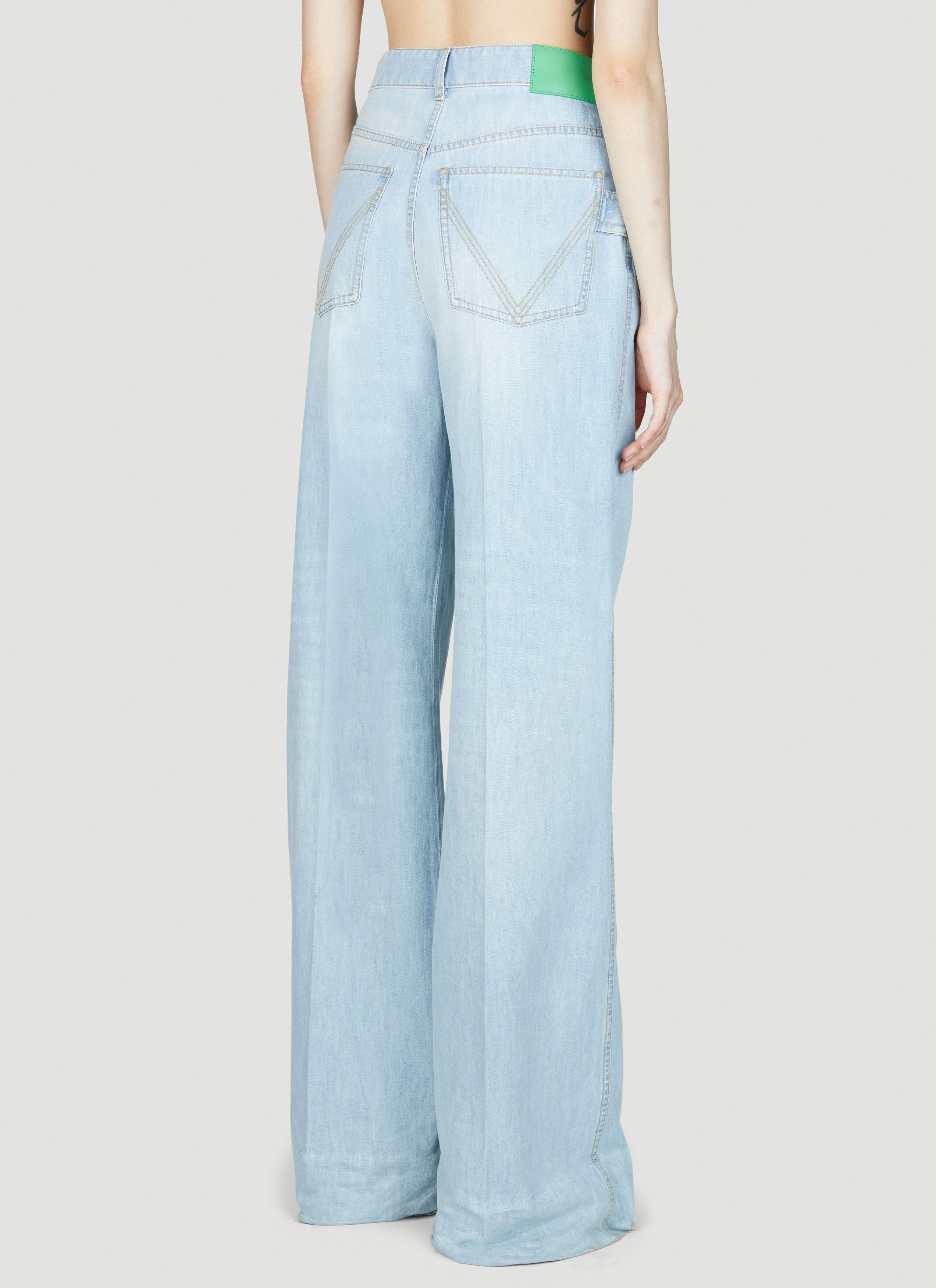 Bottega Veneta Wide Leg Jeans Size 27" / US 4 / IT 40 - 4 Thumbnail
