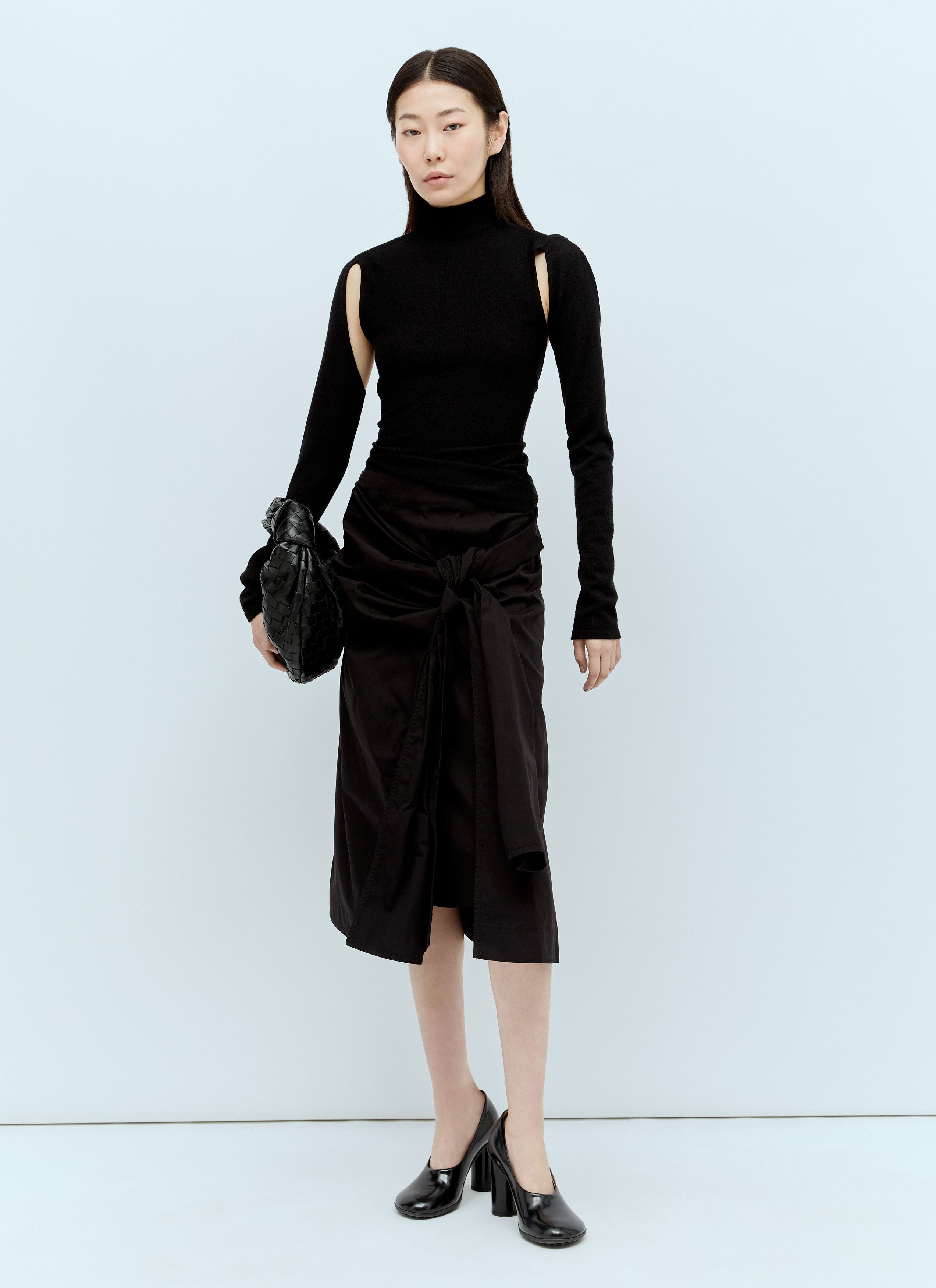 Bottega Veneta Knotted Midi Skirt Size 27" / US 4 / IT 40 - 4 Thumbnail