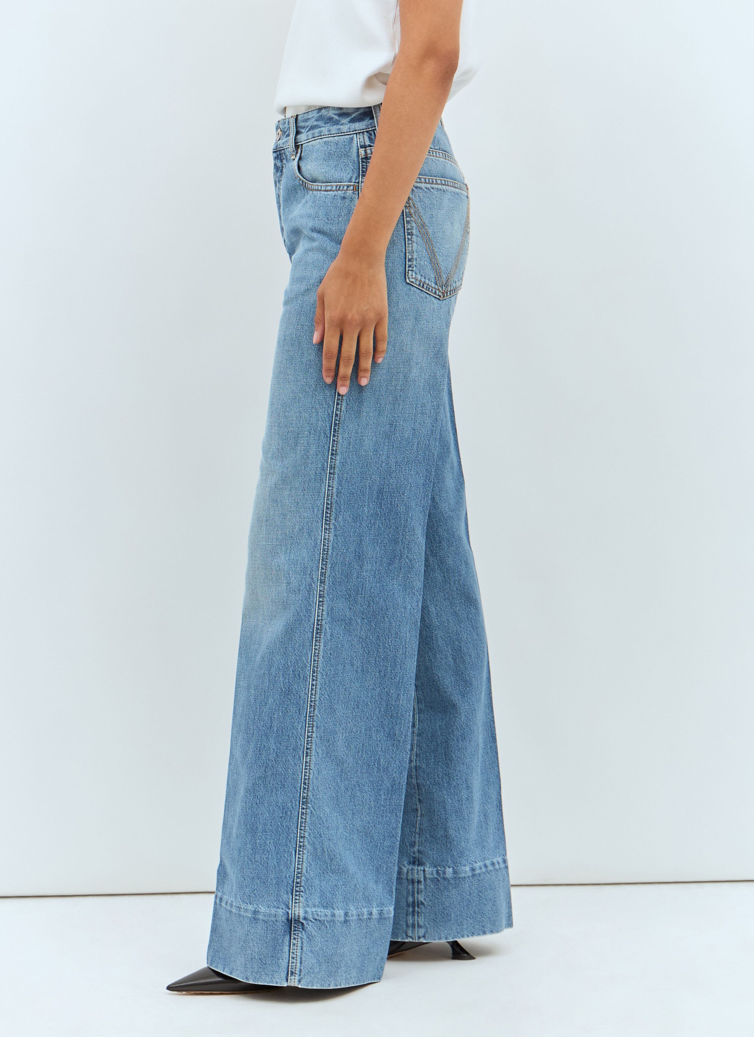 Bottega Veneta Vintage Wide-Leg Jeans Size 26" / US 2 / IT 38 - 2 Thumbnail
