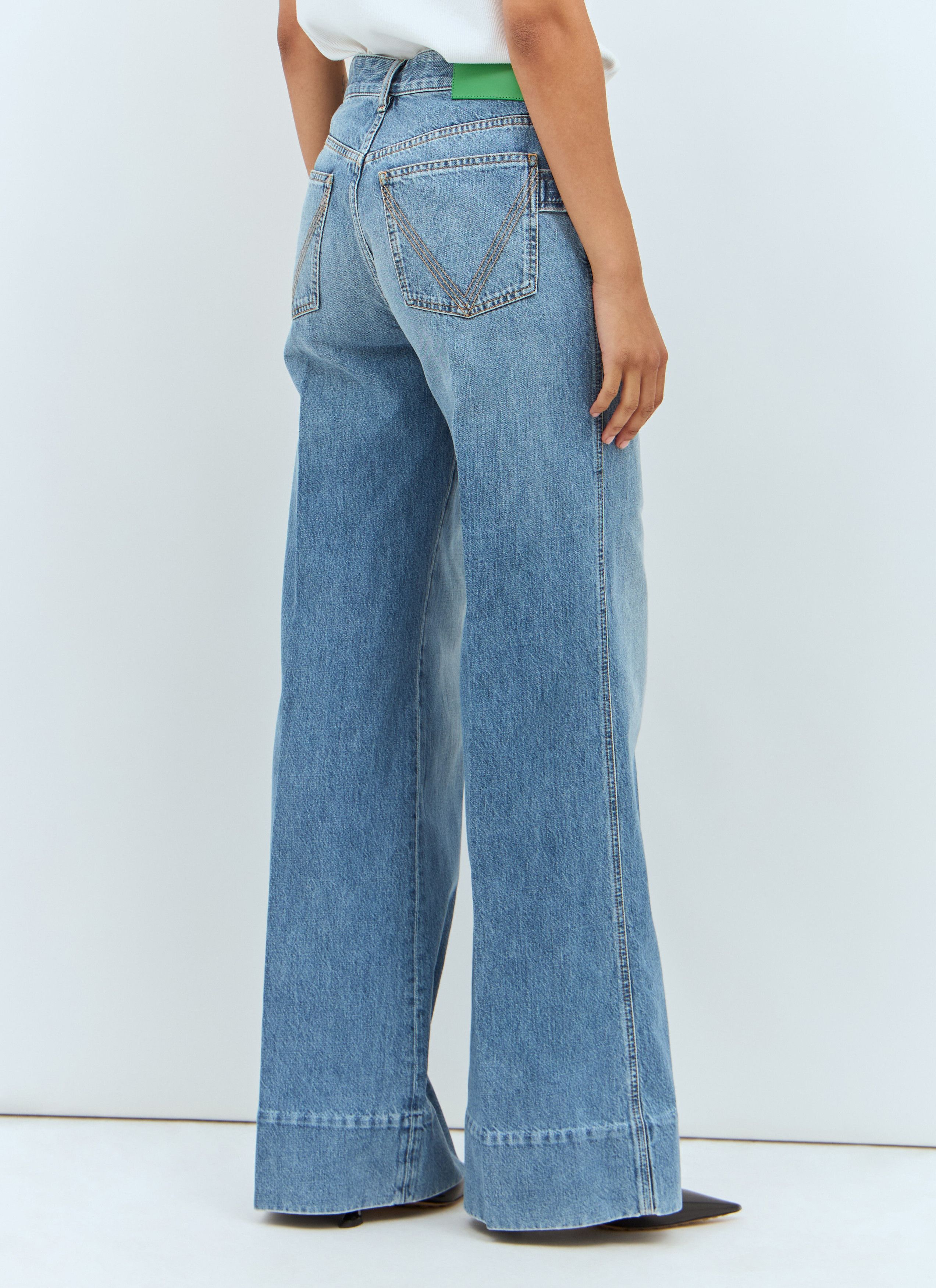 Bottega Veneta Vintage Wide-Leg Jeans Size 26" / US 2 / IT 38 - 5 Thumbnail