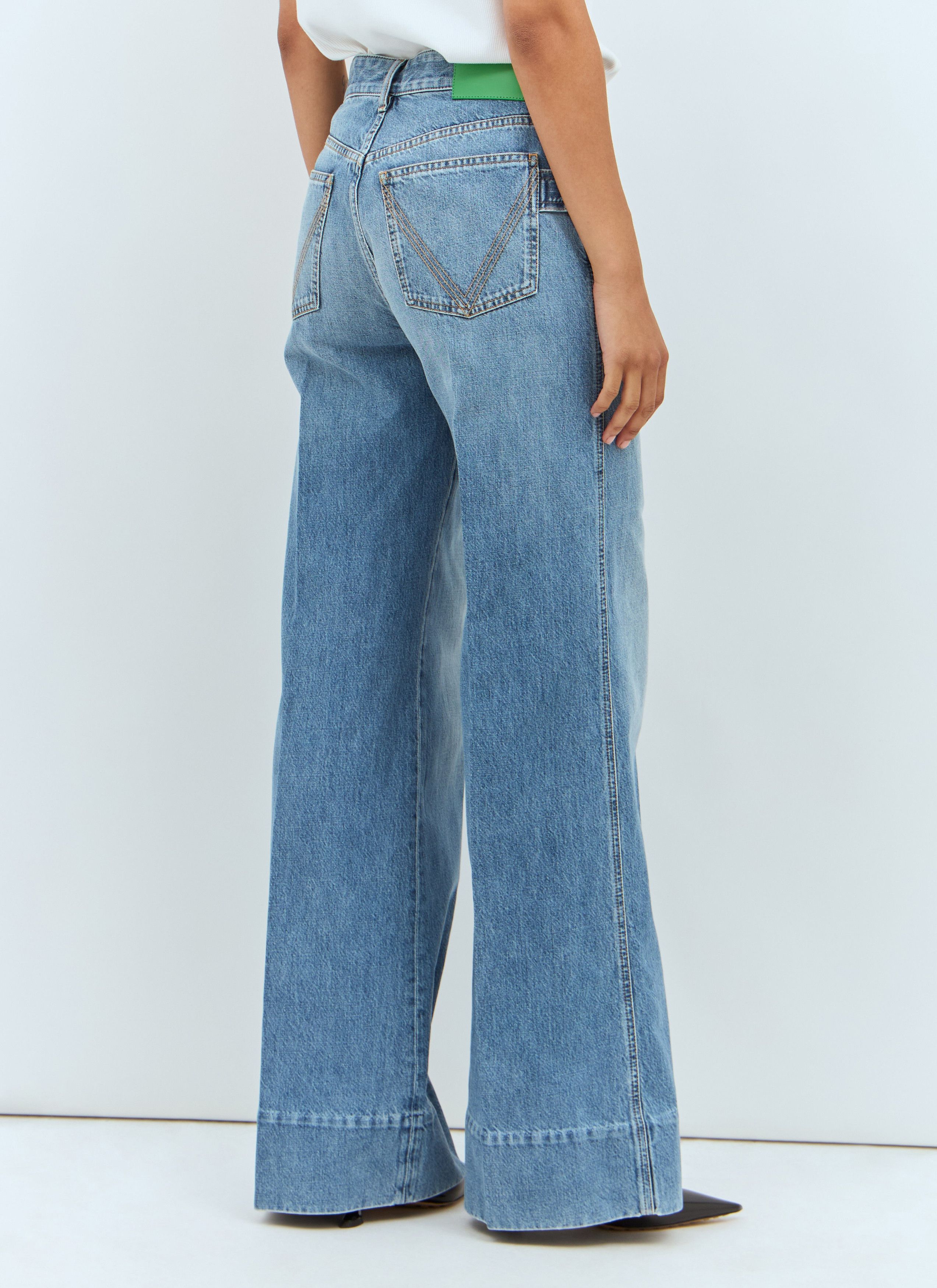Bottega Veneta Vintage Wide-Leg Jeans Size 27" / US 4 / IT 40 - 5 Thumbnail
