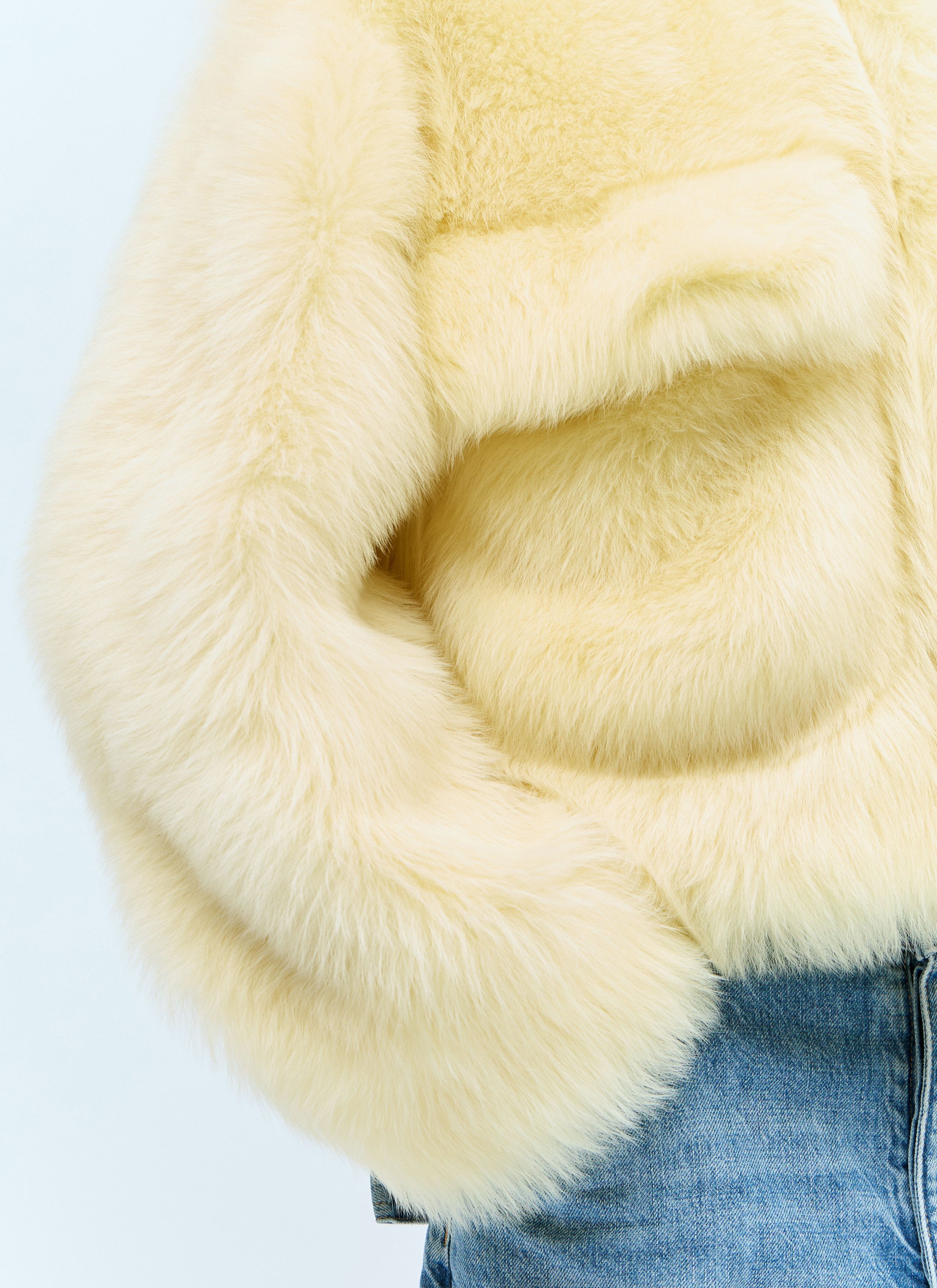Bottega Veneta Shearling Cropped Jacket Size XS / US 0-2 / IT 36-38 - 5 Thumbnail