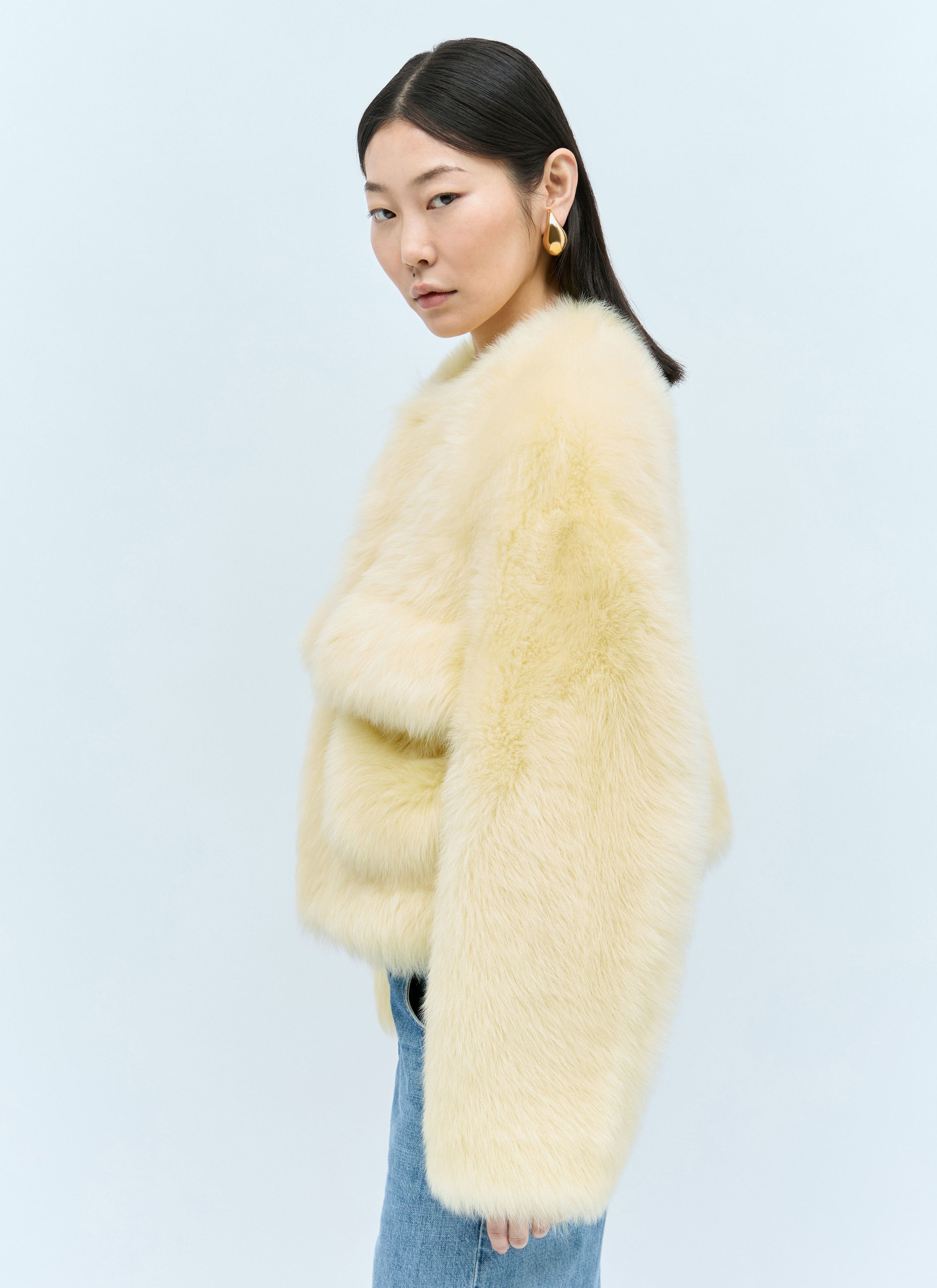 Bottega Veneta Shearling Cropped Jacket Size XS / US 0-2 / IT 36-38 - 3 Thumbnail