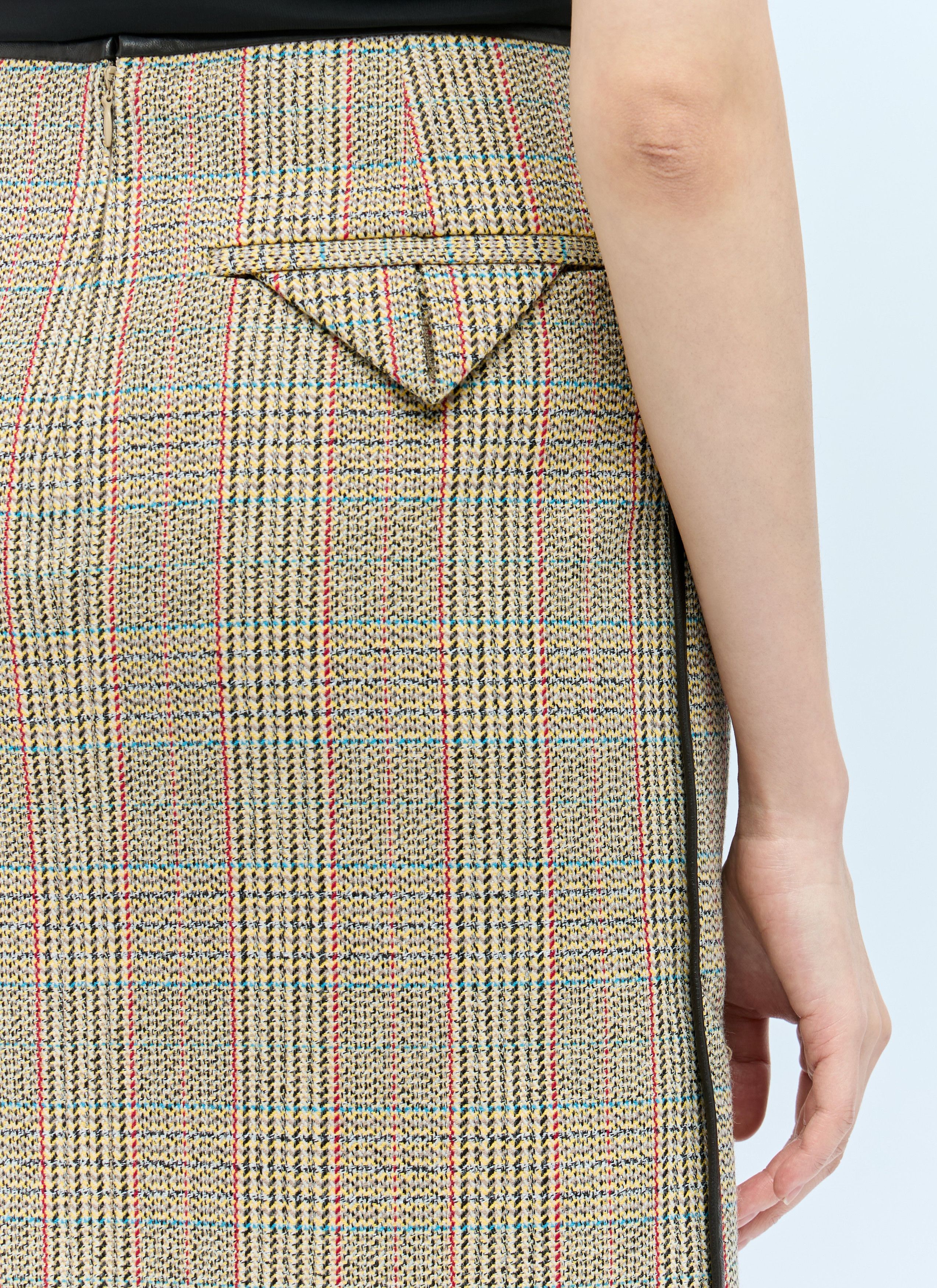 Bottega Veneta Prince Of Wales Midi Skirt Size 26" / US 2 / IT 38 - 6 Thumbnail