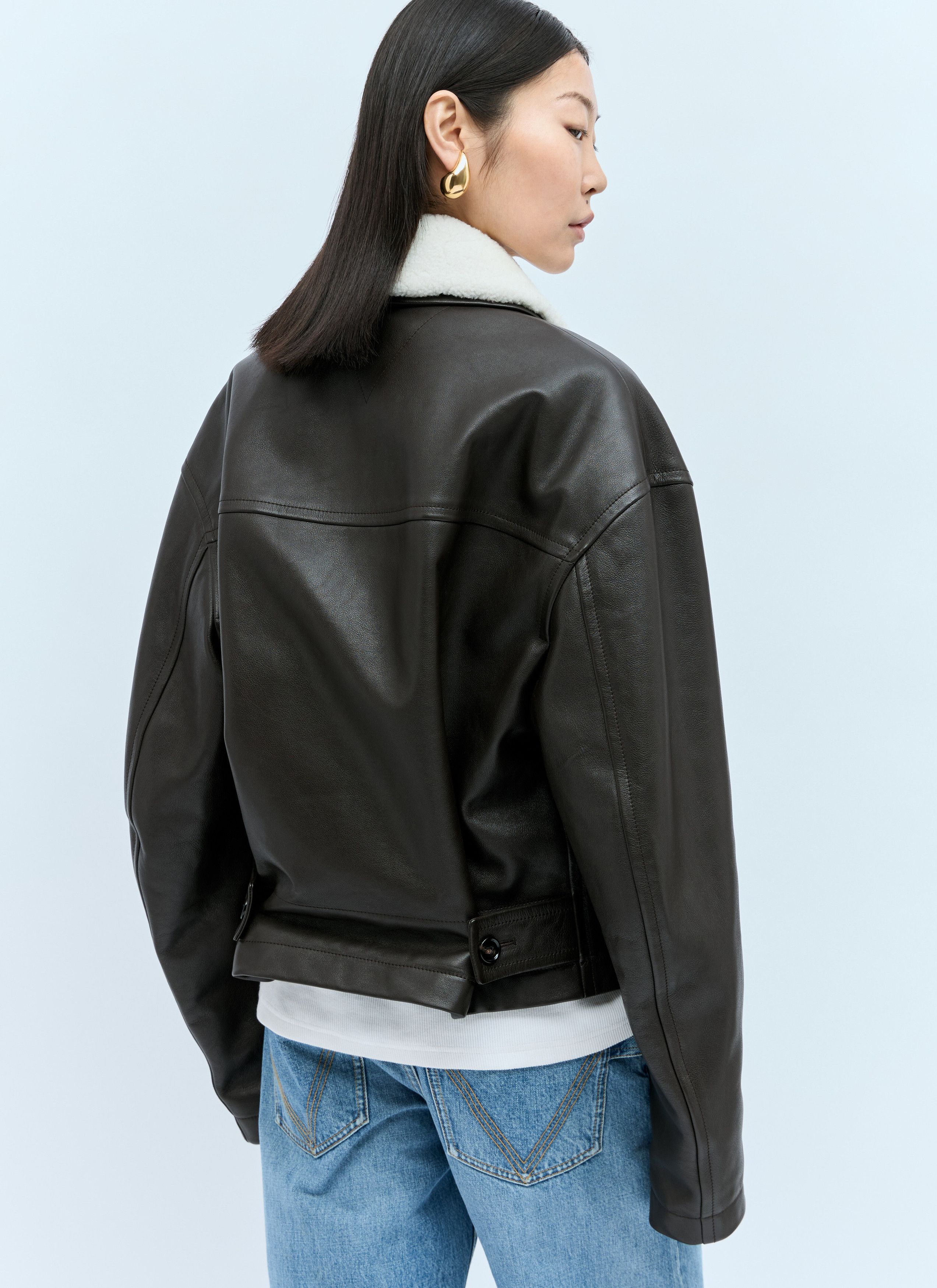 Bottega Veneta Smooth-Grain Leather Jacket Size XS / US 0-2 / IT 36-38 - 4 Thumbnail