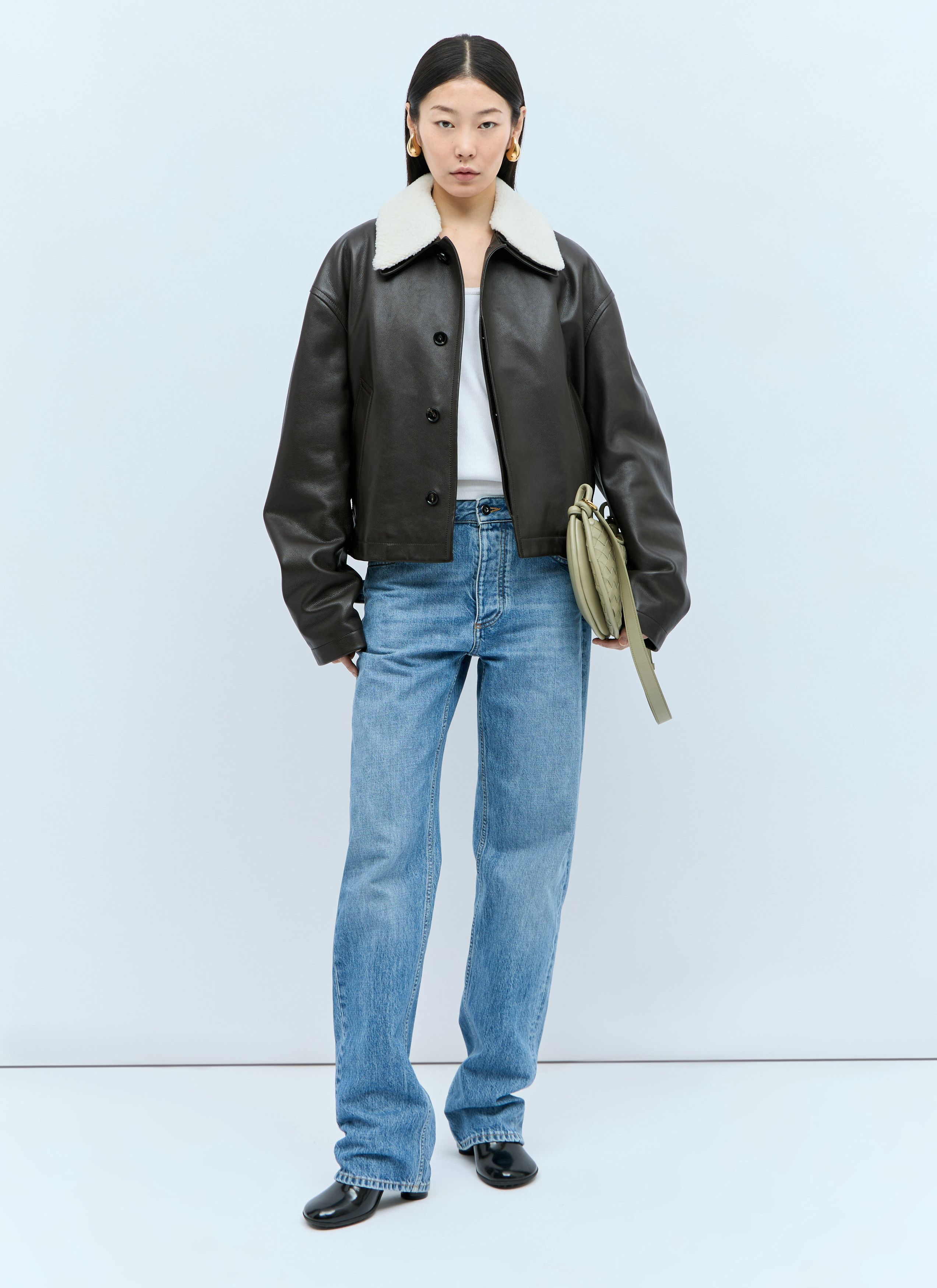 Bottega Veneta Smooth-Grain Leather Jacket Size XS / US 0-2 / IT 36-38 - 2 Thumbnail