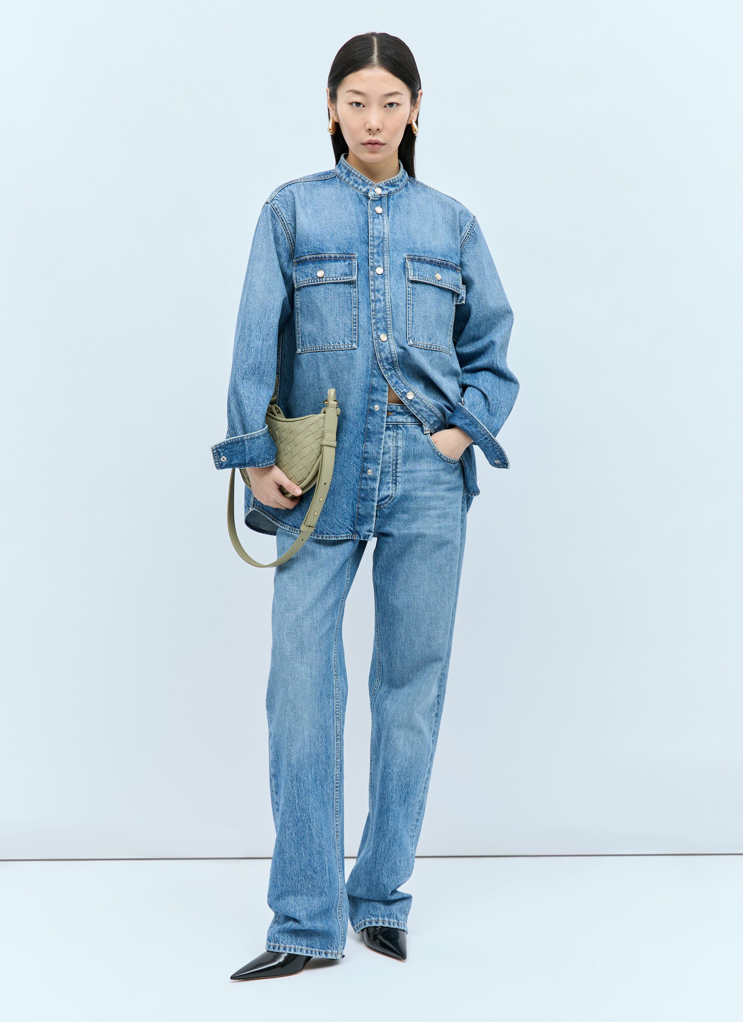 Bottega Veneta Denim Shirt Size XS / US 0-2 / IT 36-38 - 6 Thumbnail