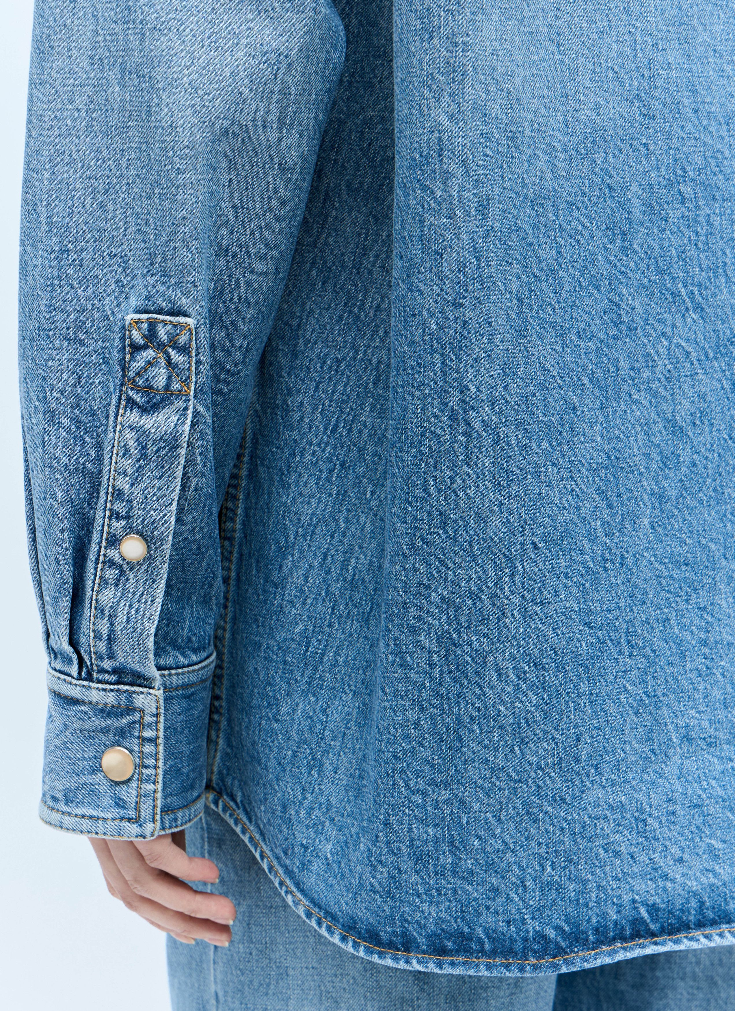 Bottega Veneta Denim Shirt Size XS / US 0-2 / IT 36-38 - 4 Thumbnail