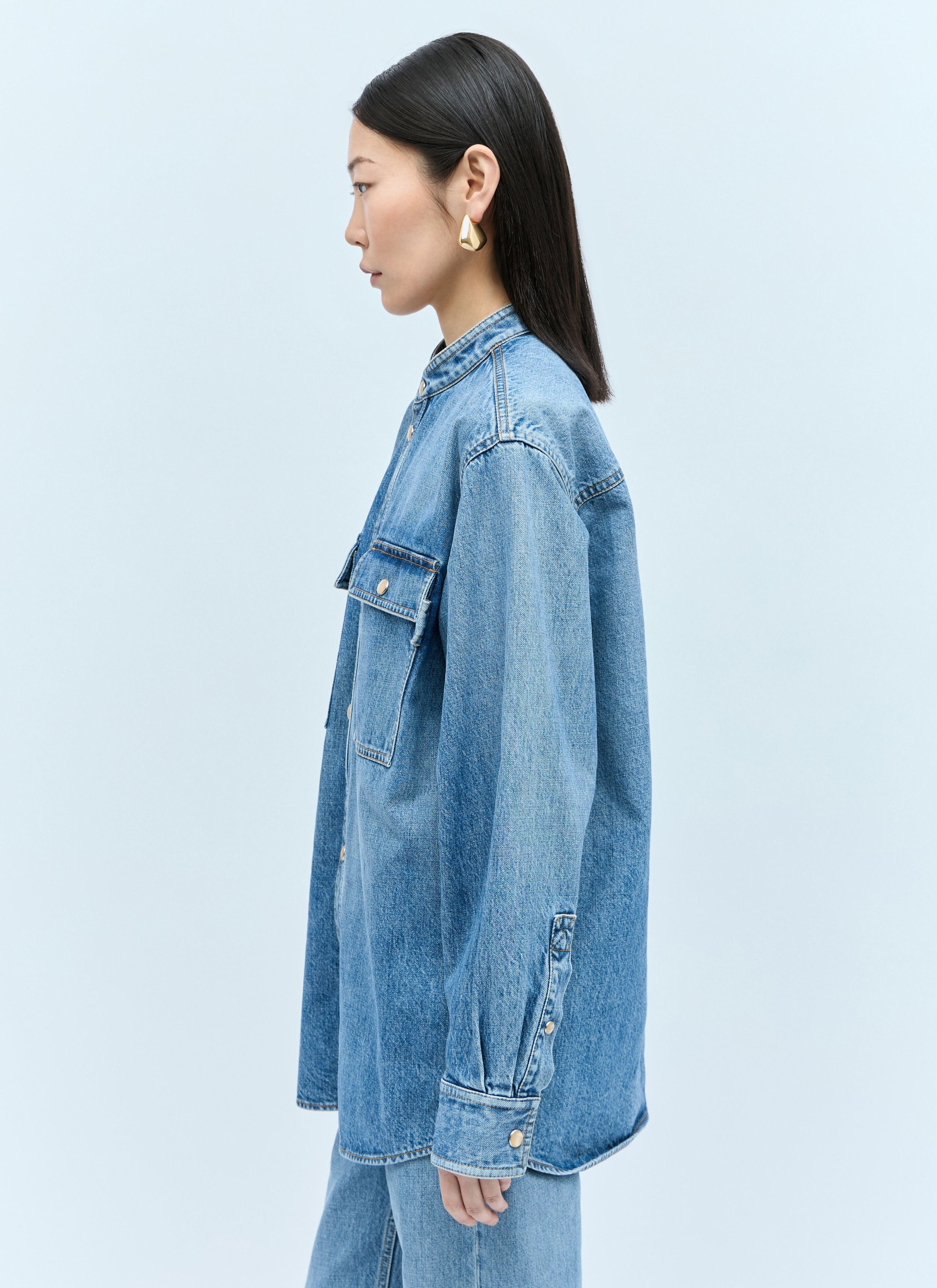 Bottega Veneta Denim Shirt Size S / US 4 / IT 40 - 2 Thumbnail