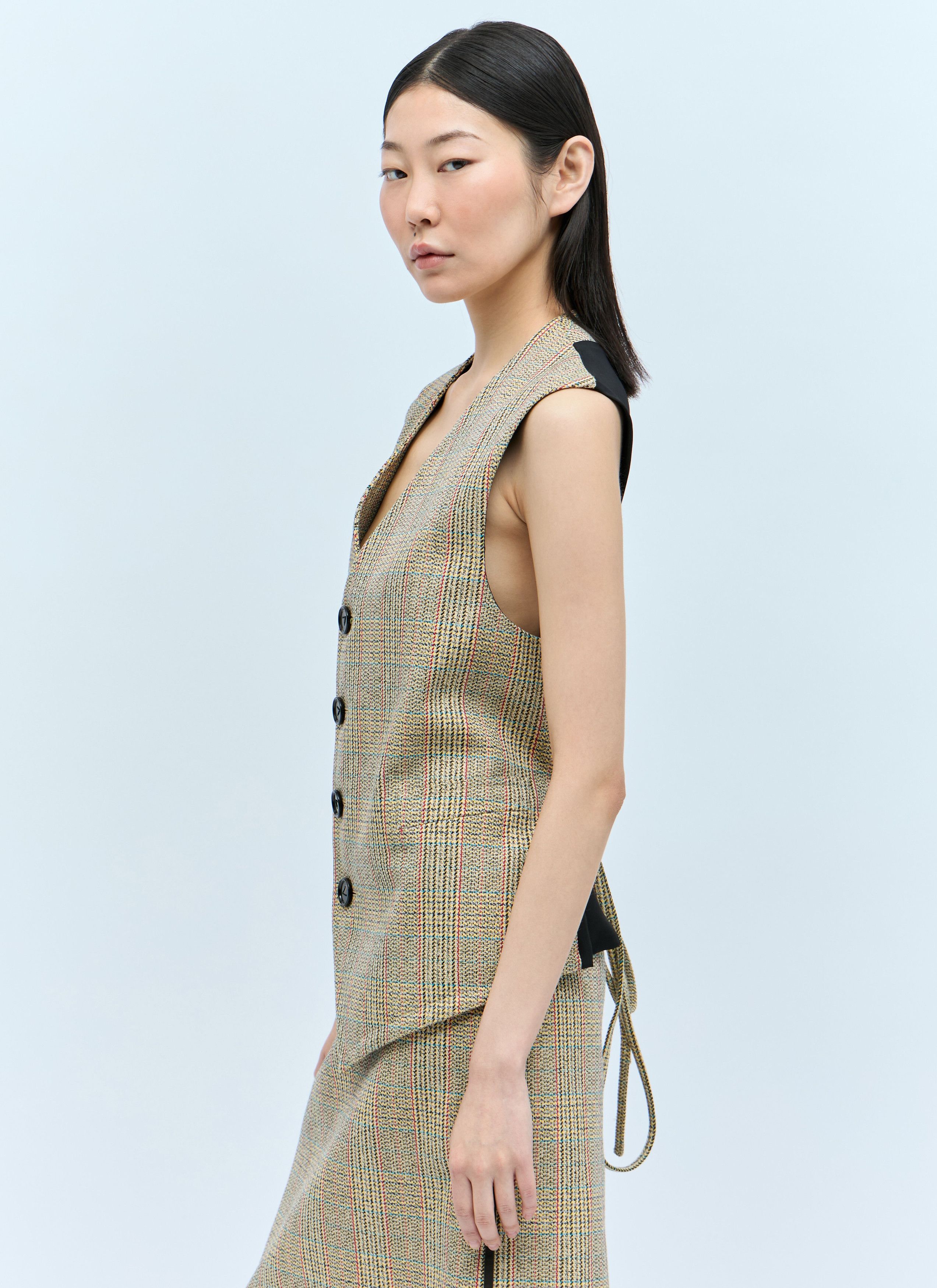 Bottega Veneta Prince Of Wales Waistcoat Size XS / US 0-2 / IT 36-38 - 4 Thumbnail