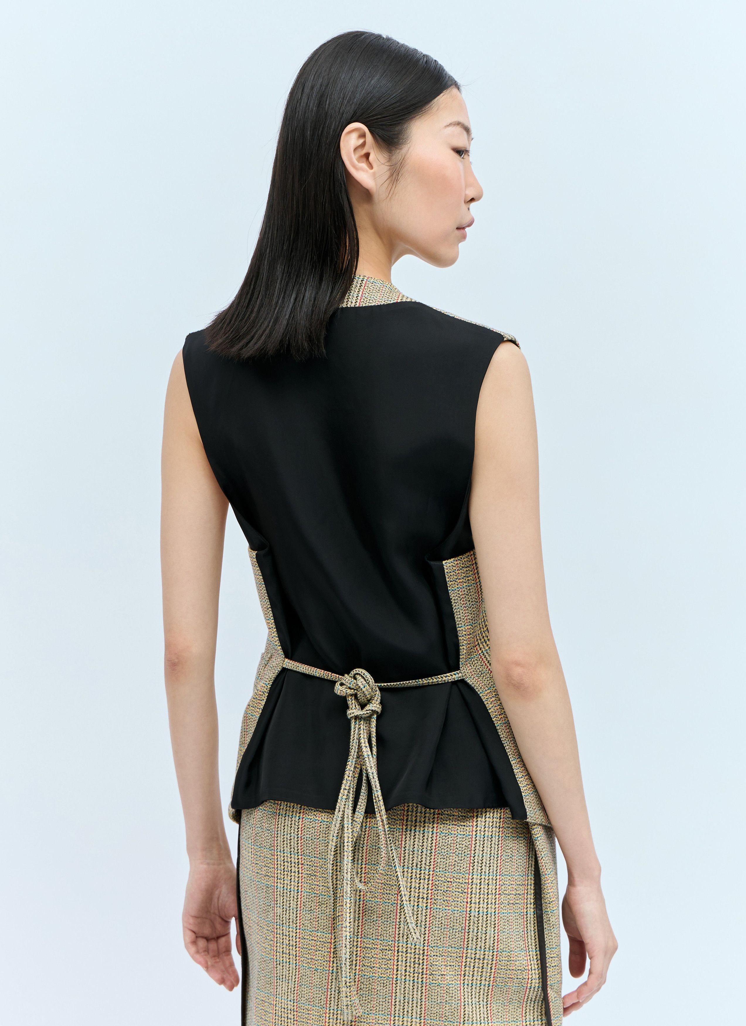 Bottega Veneta Prince Of Wales Waistcoat Size XS / US 0-2 / IT 36-38 - 5 Thumbnail