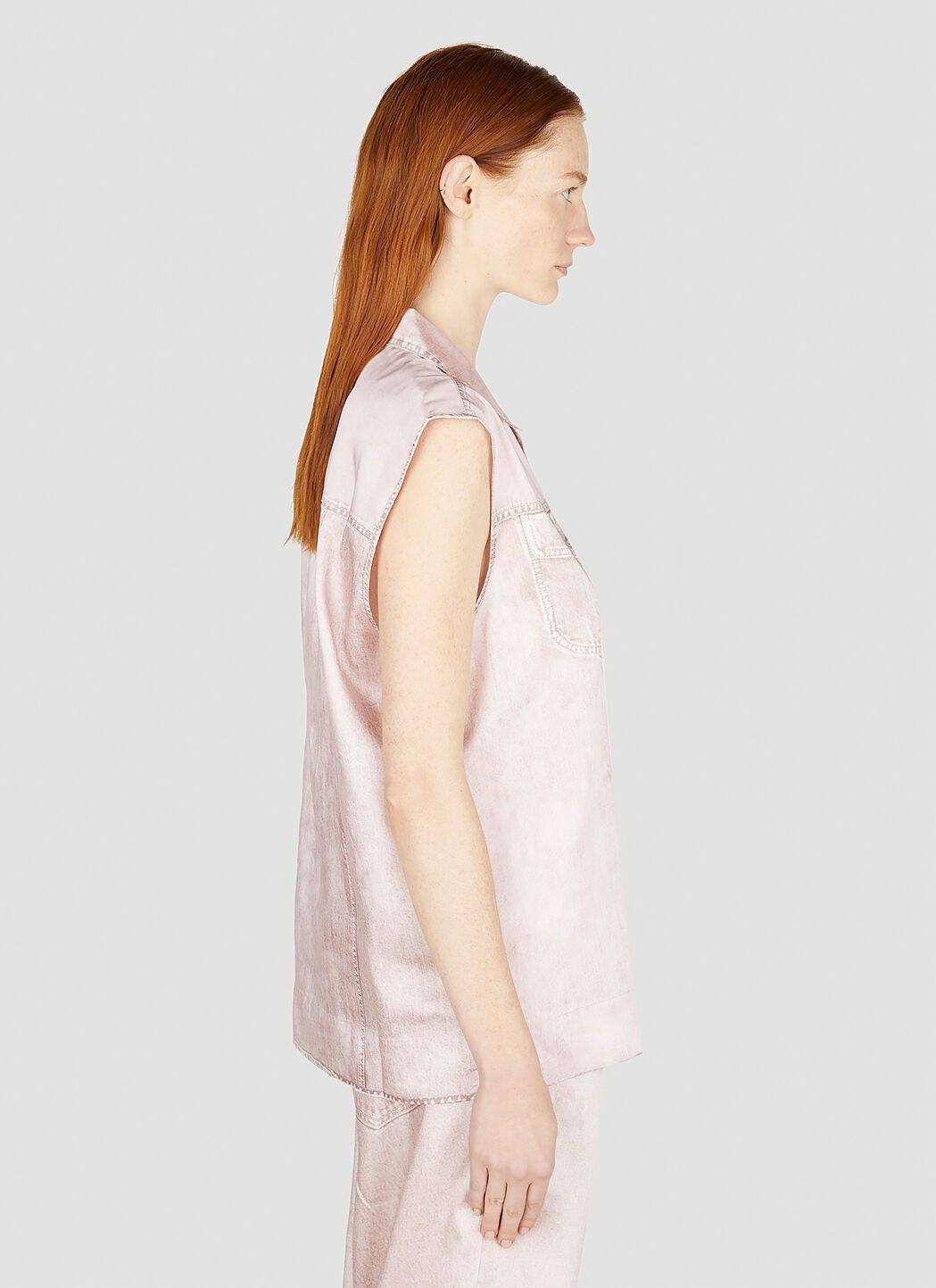 Diesel C-Mohja Denim Sleeveless Shirt Size S / US 4 / IT 40 - 3 Thumbnail