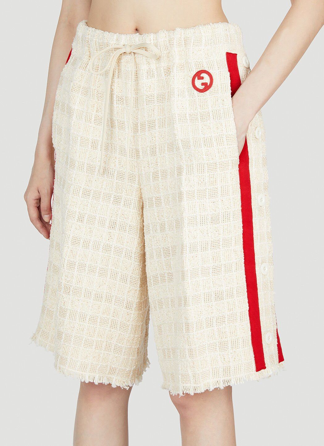Gucci Interlocking G Tweed Bermuda Shorts Size 27" / US 4 / IT 40 - 5 Thumbnail