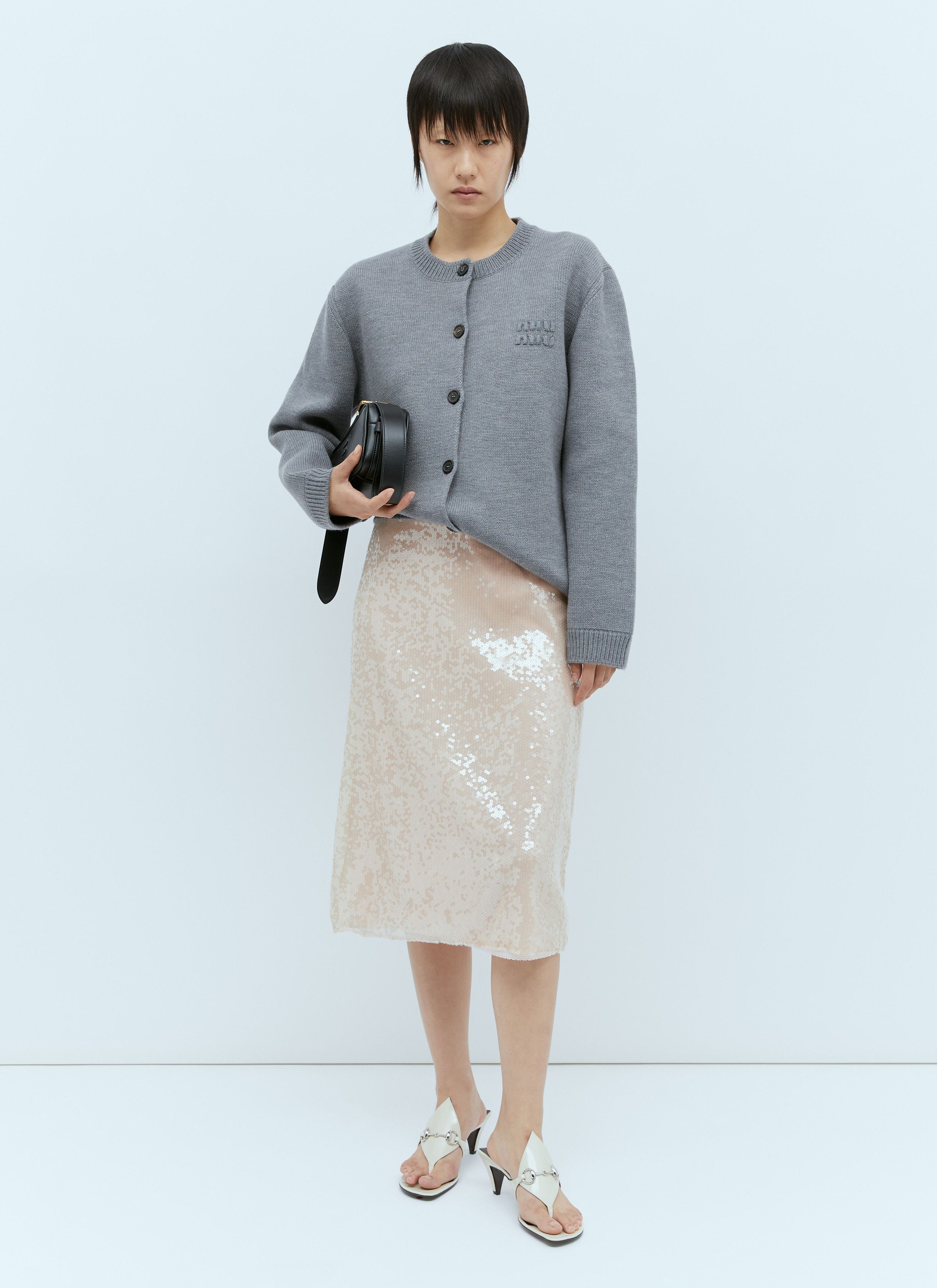 Gucci Sequin-Embroidered Tulle Skirt Size 27" / US 4 / IT 40 - 2 Thumbnail
