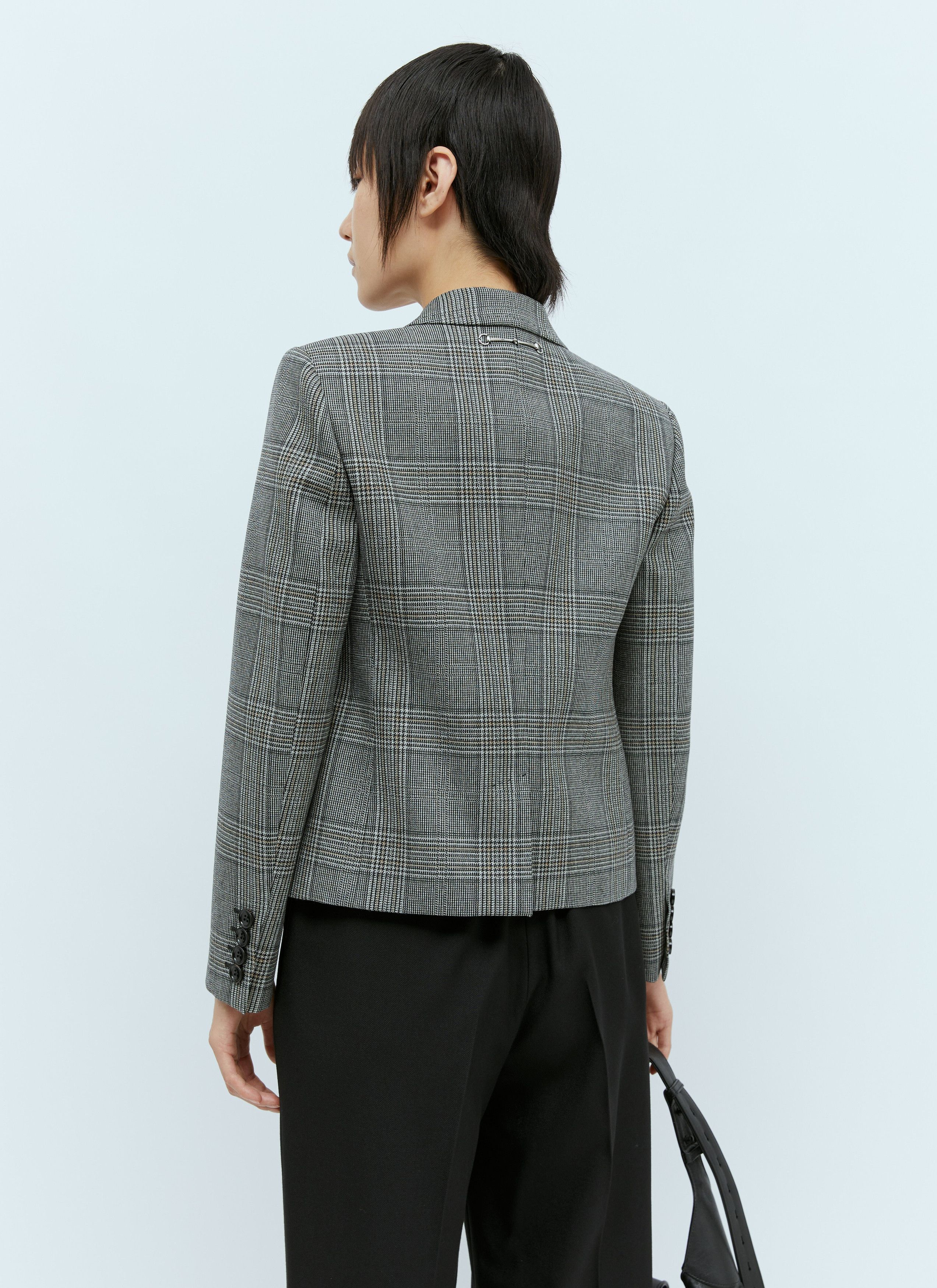 Gucci Prince Of Wales Wool Blazer Size S / US 4 / IT 40 - 6 Thumbnail