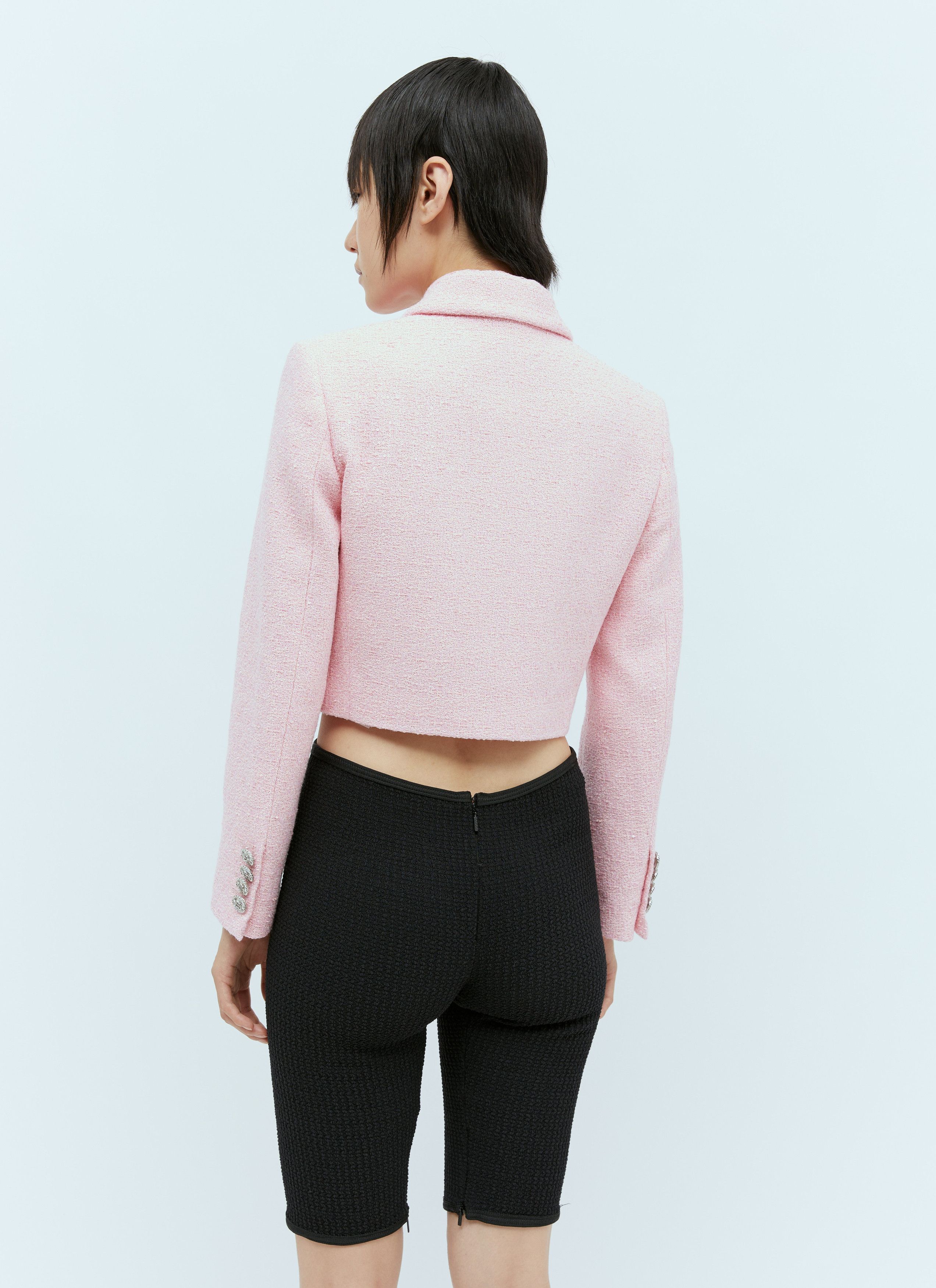 Gucci Sequin Bouclé Cropped Blazer Size S / US 4 / IT 40 - 4 Thumbnail
