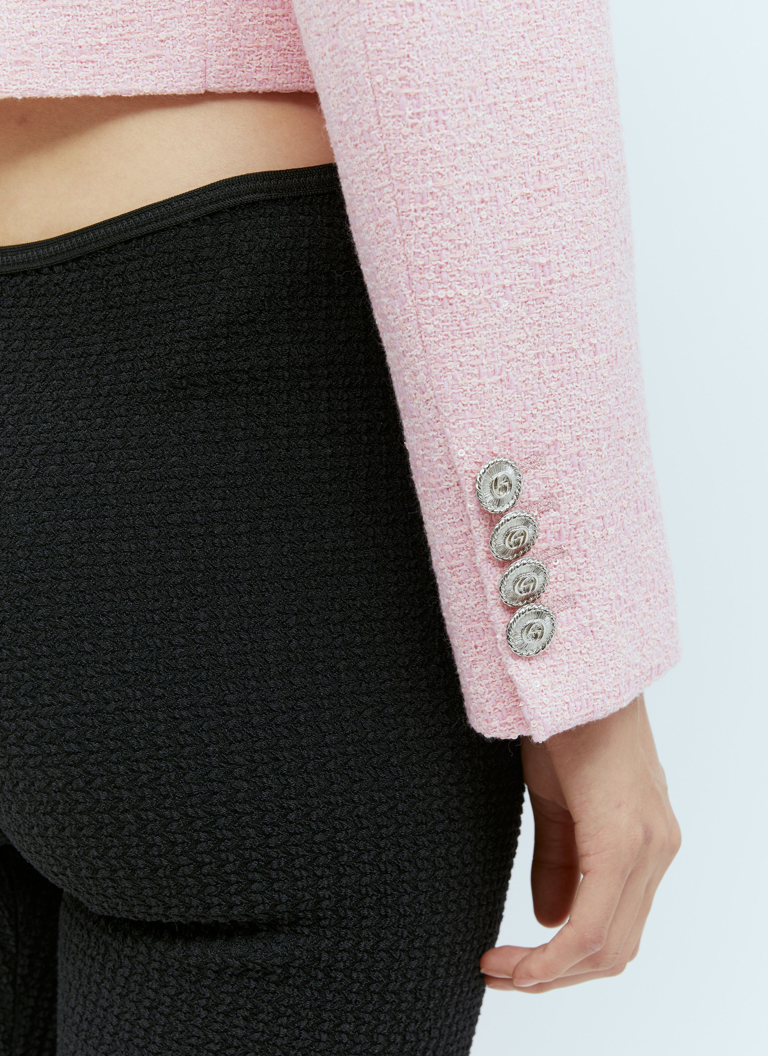 Gucci Sequin Bouclé Cropped Blazer Size S / US 4 / IT 40 - 5 Thumbnail