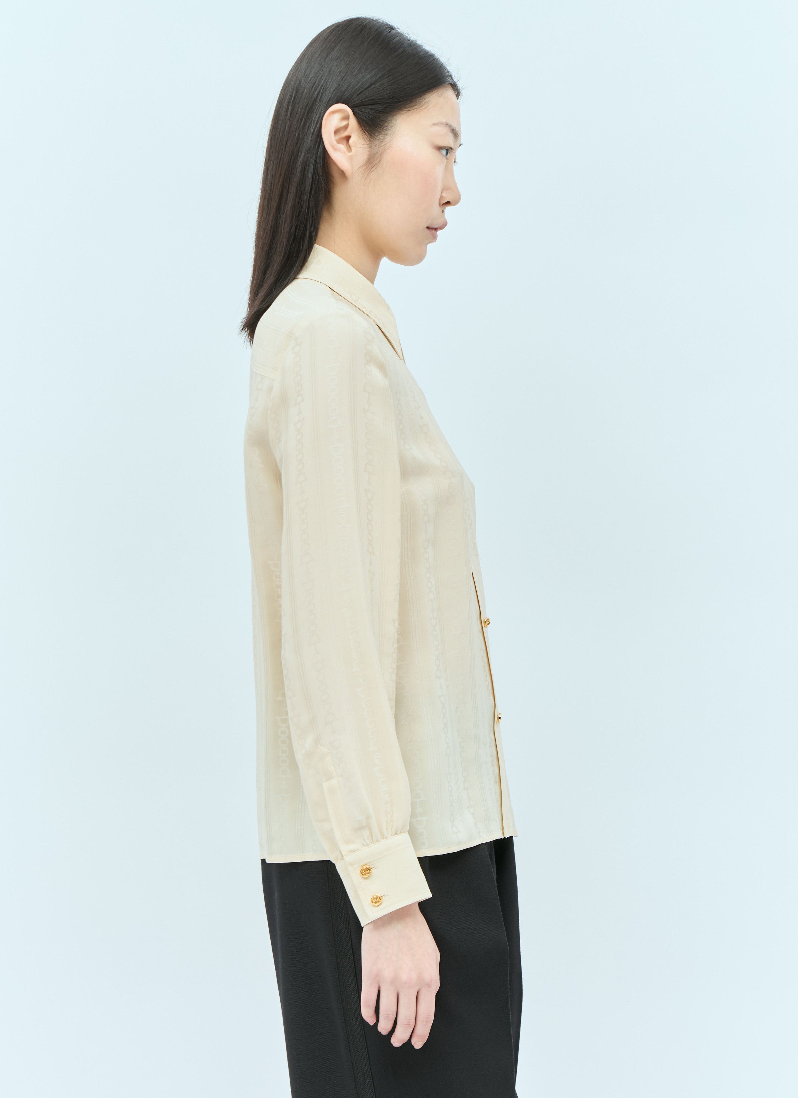 Gucci Horsebit Silk Shirt Size XS / US 0-2 / IT 36-38 - 6 Thumbnail