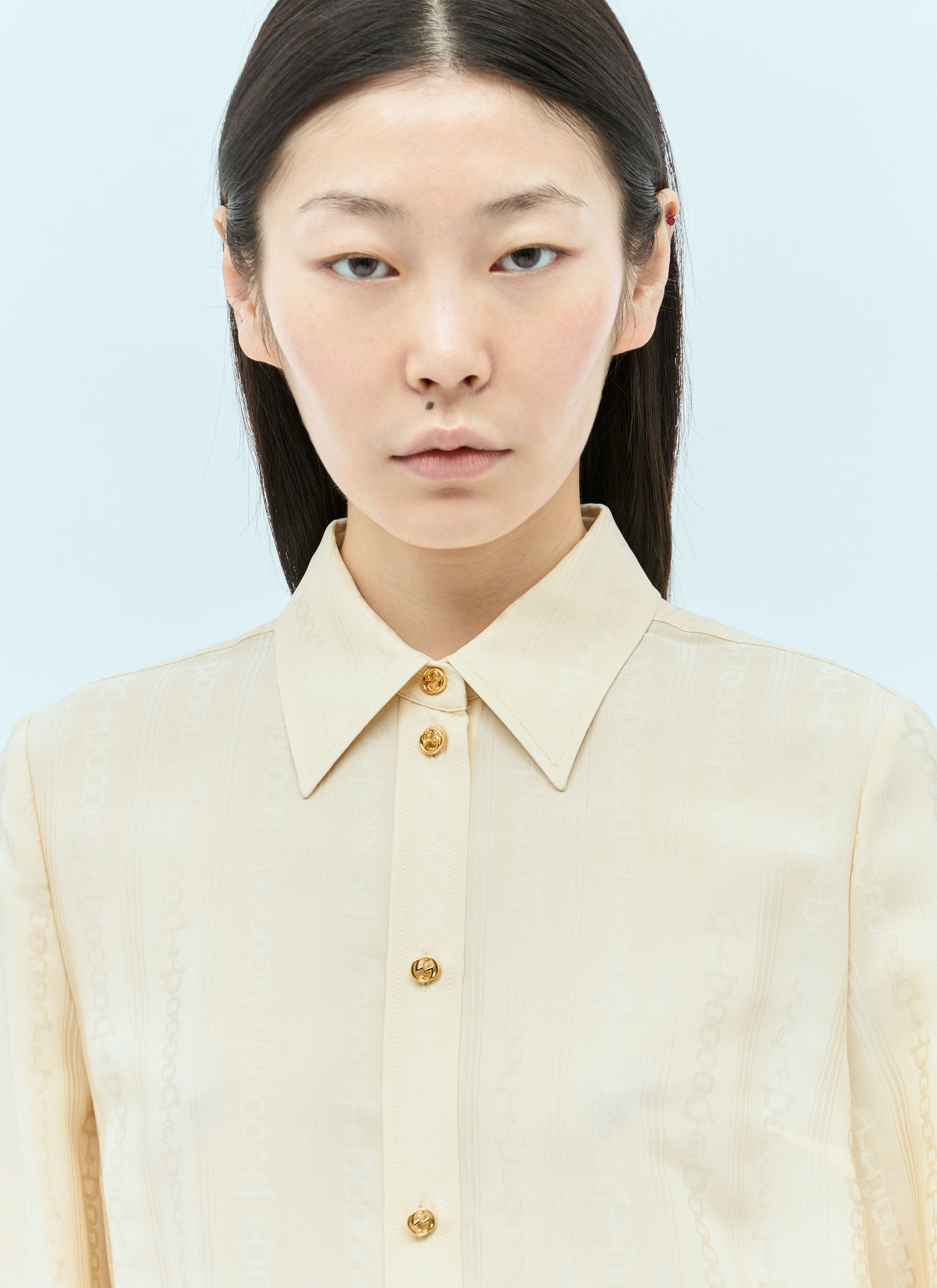 Gucci Horsebit Silk Shirt Size S / US 4 / IT 40 - 5 Thumbnail