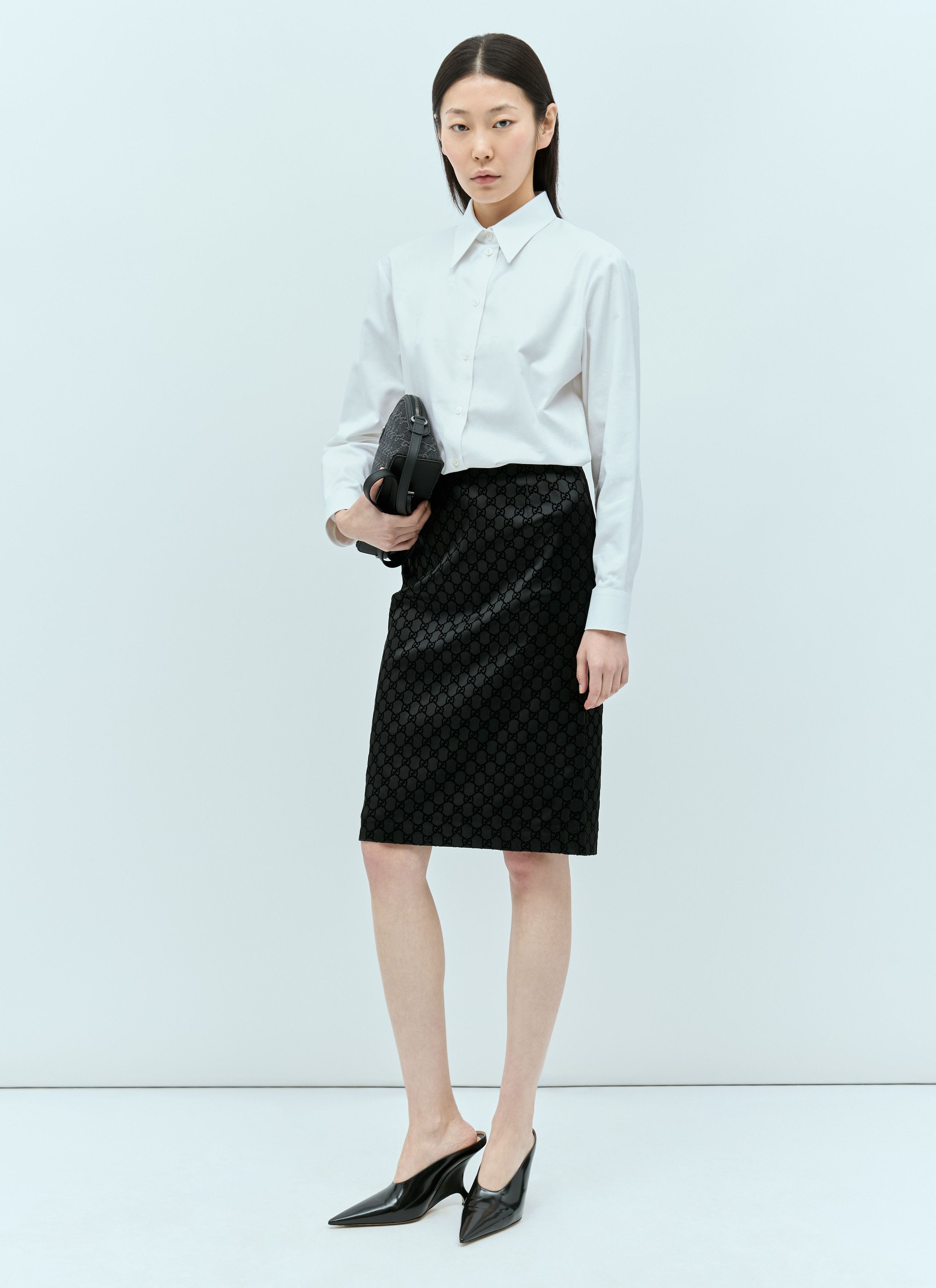 Gucci Embroidered Classic Shirt Size S / US 4 / IT 40 - 3 Thumbnail