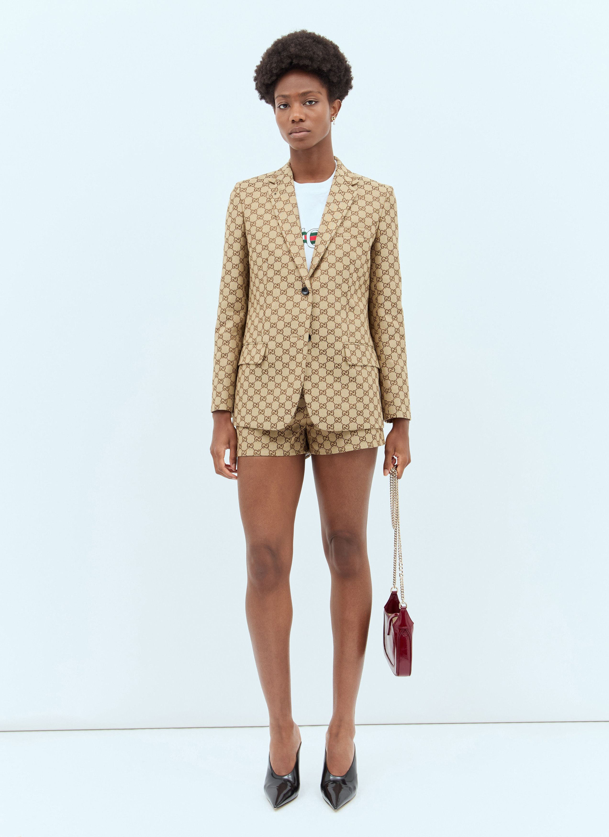 Gucci GG Canvas Blazer Size XS / US 0-2 / IT 36-38 - 3 Thumbnail