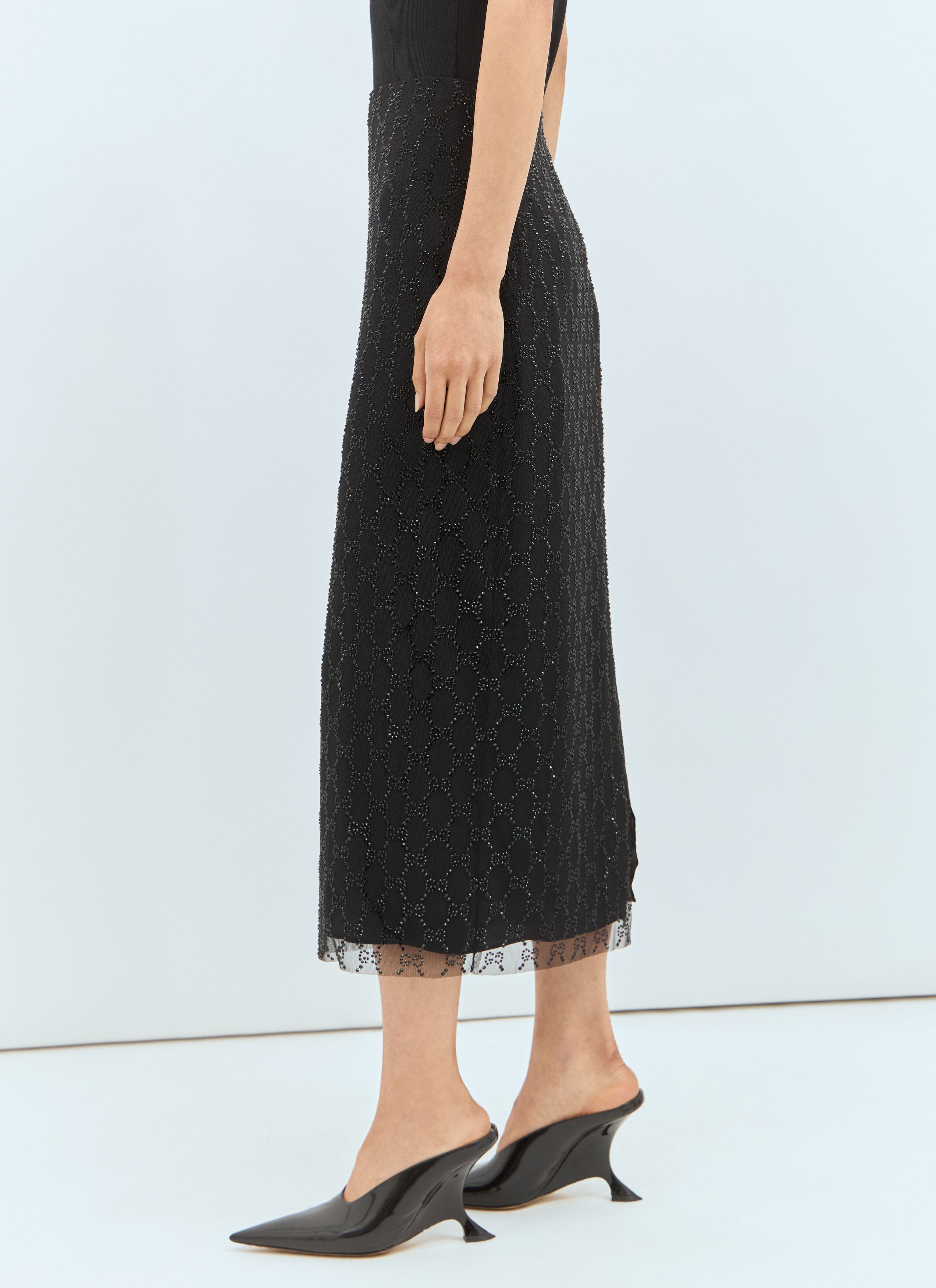 Gucci Tulle Midi Skirt Size 26" / US 2 / IT 38 - 4 Thumbnail