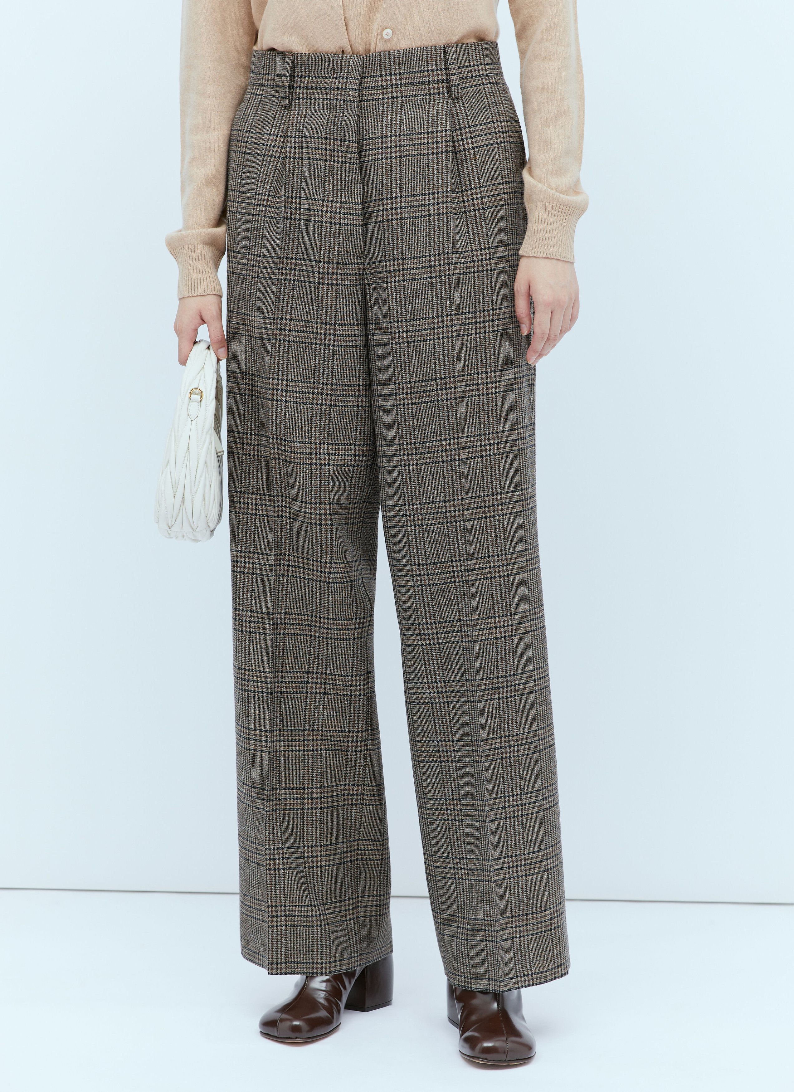 Miu Miu Check Pants Size 27" / US 4 / IT 40 - 2 Thumbnail
