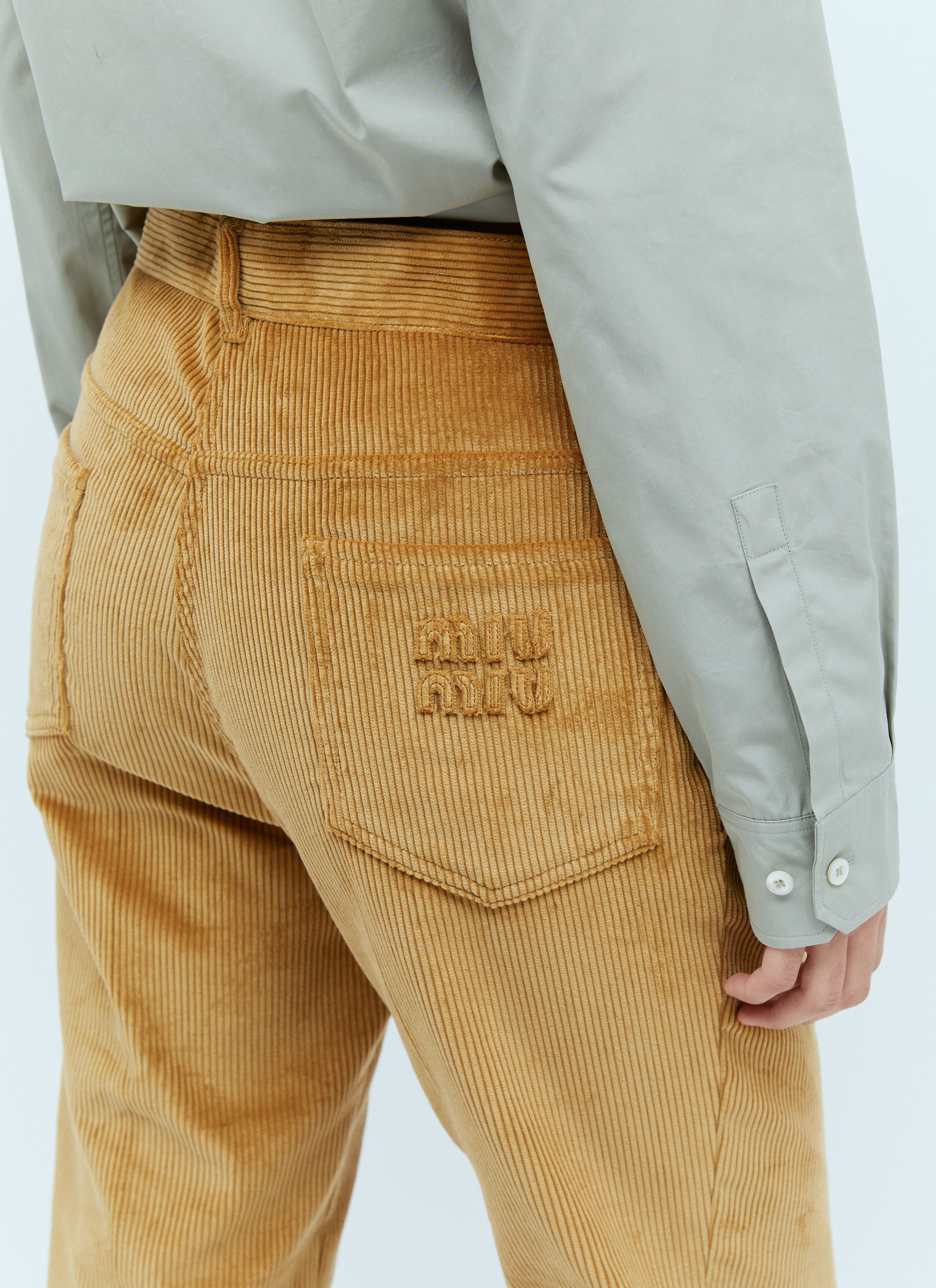 Miu Miu Corduroy Pants Size 26" / US 2 / IT 38 - 2 Thumbnail