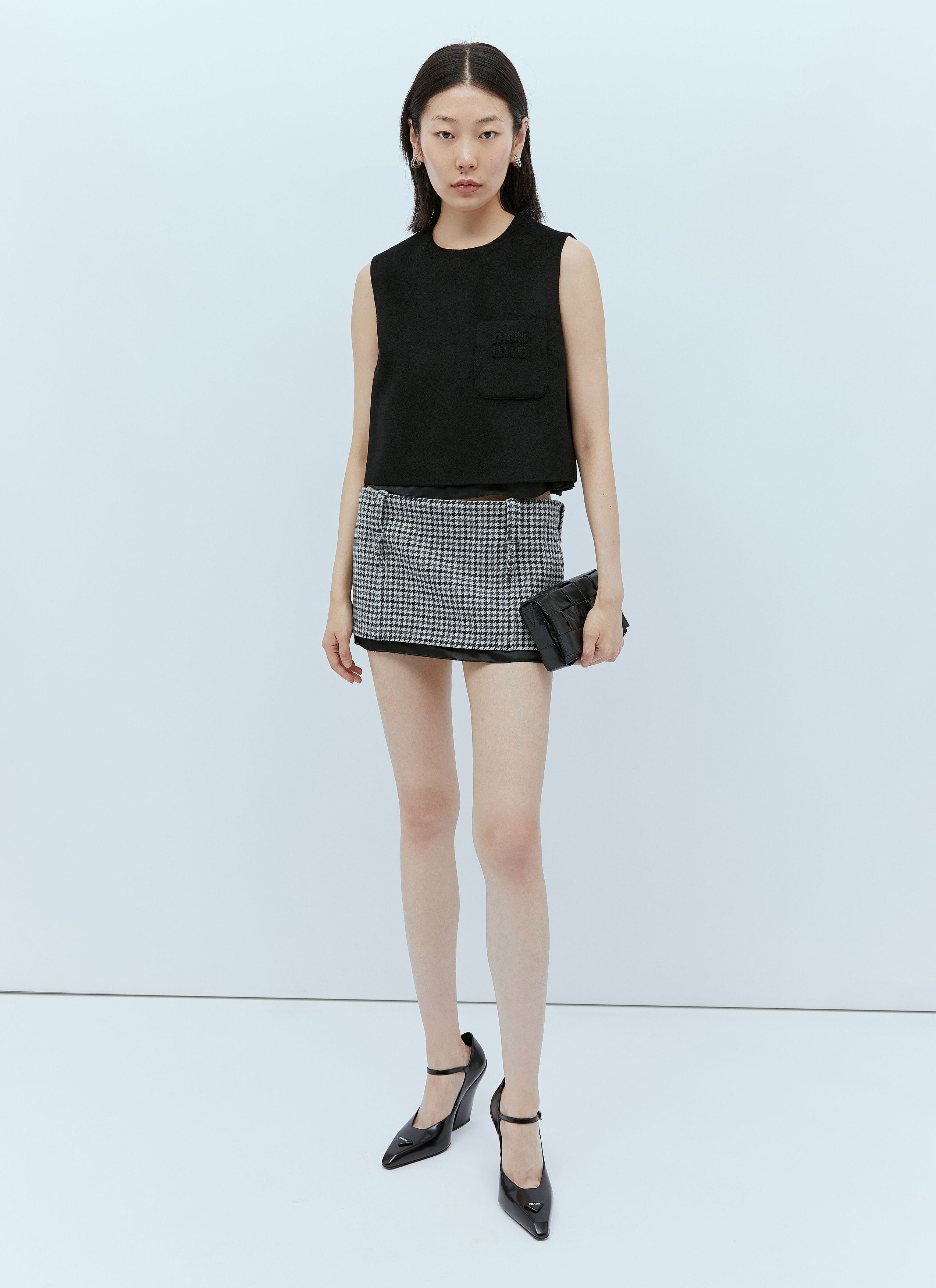 Miu Miu Tweed Mini Skirt Size 27" / US 4 / IT 40 - 2 Thumbnail
