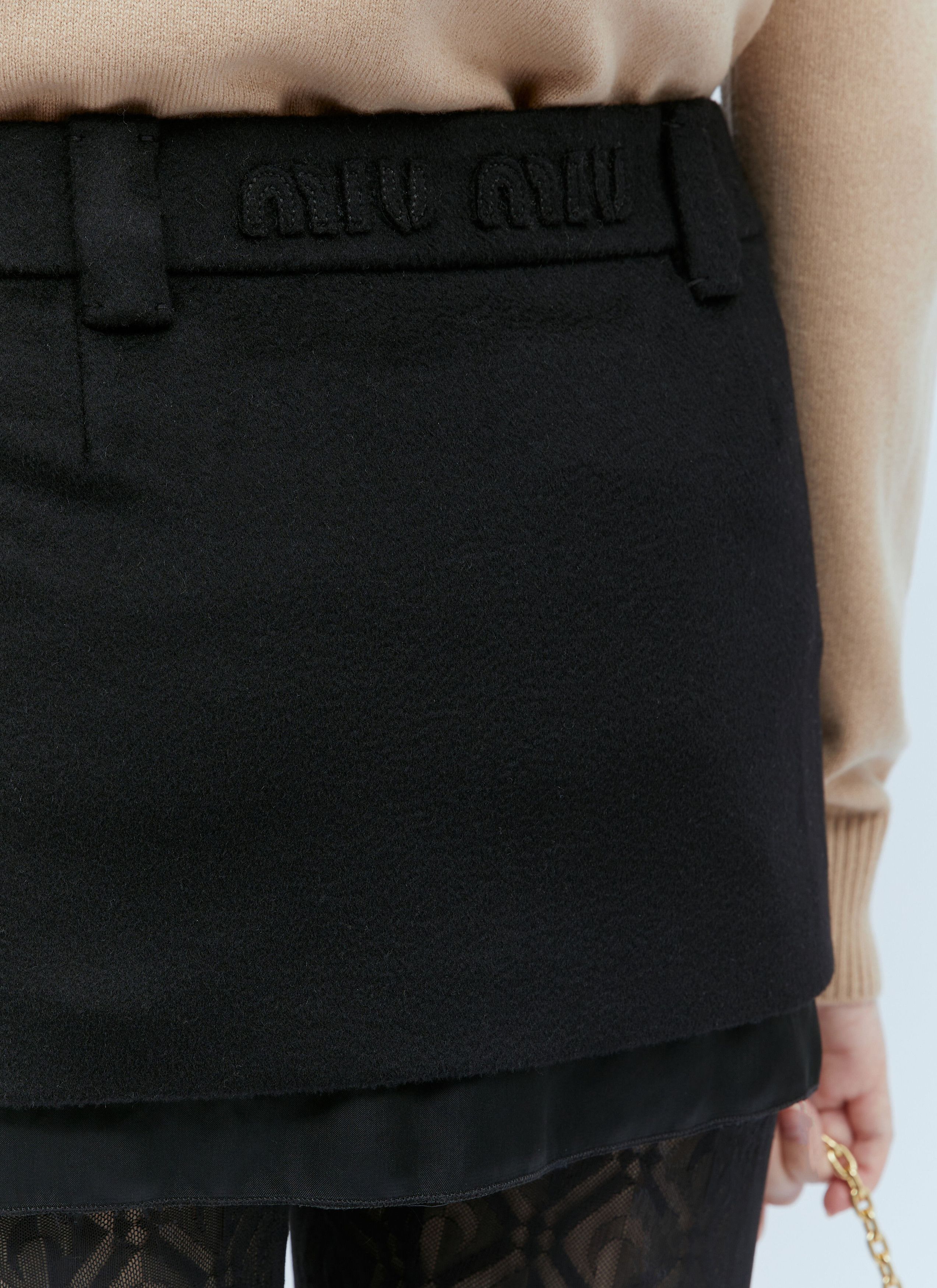 Miu Miu Velour Mini Skirt Size 27" / US 4 / IT 40 - 6 Thumbnail