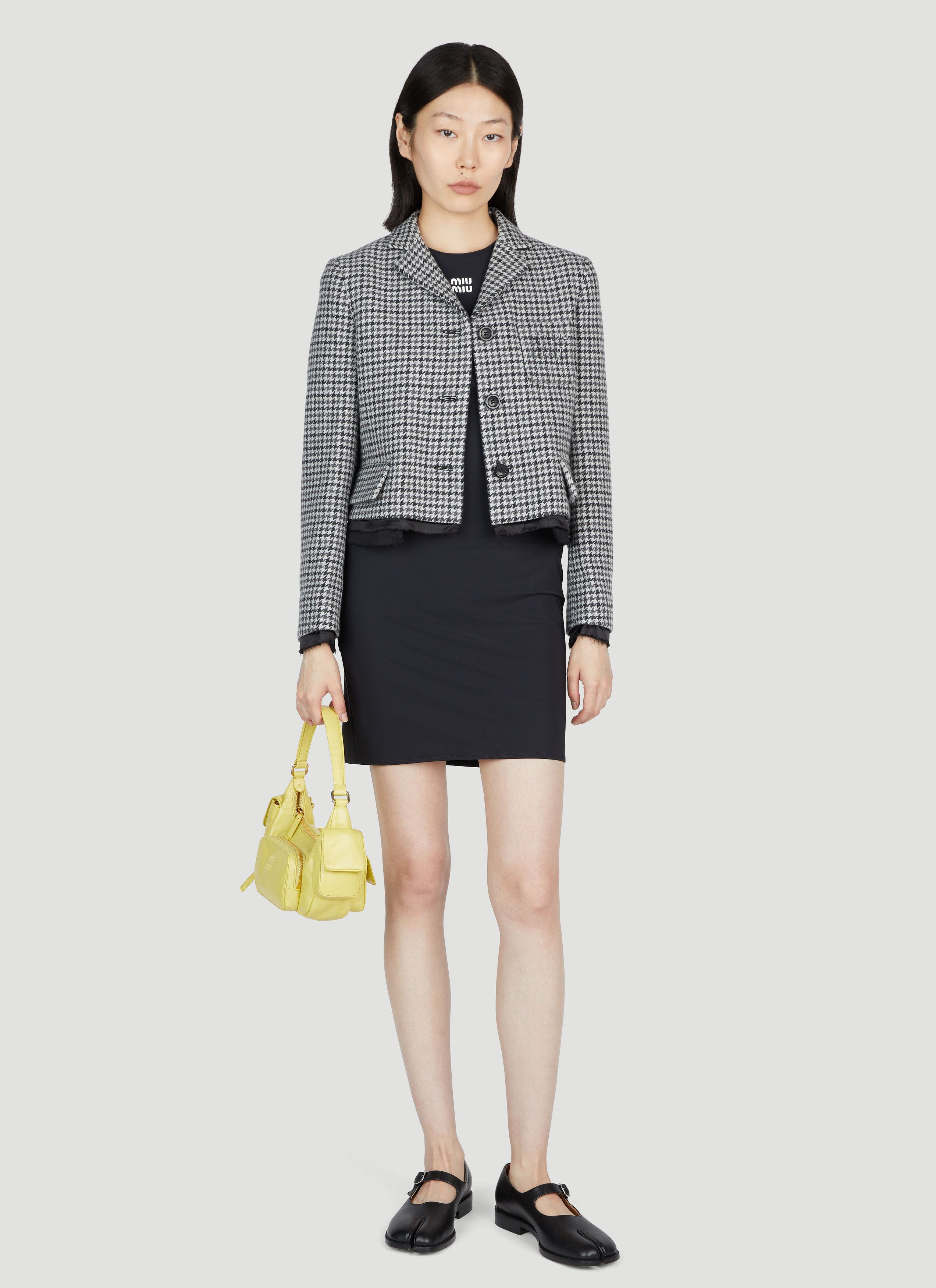 Miu Miu Tweed Cropped Blazer Size S / US 4 / IT 40 - 2 Thumbnail