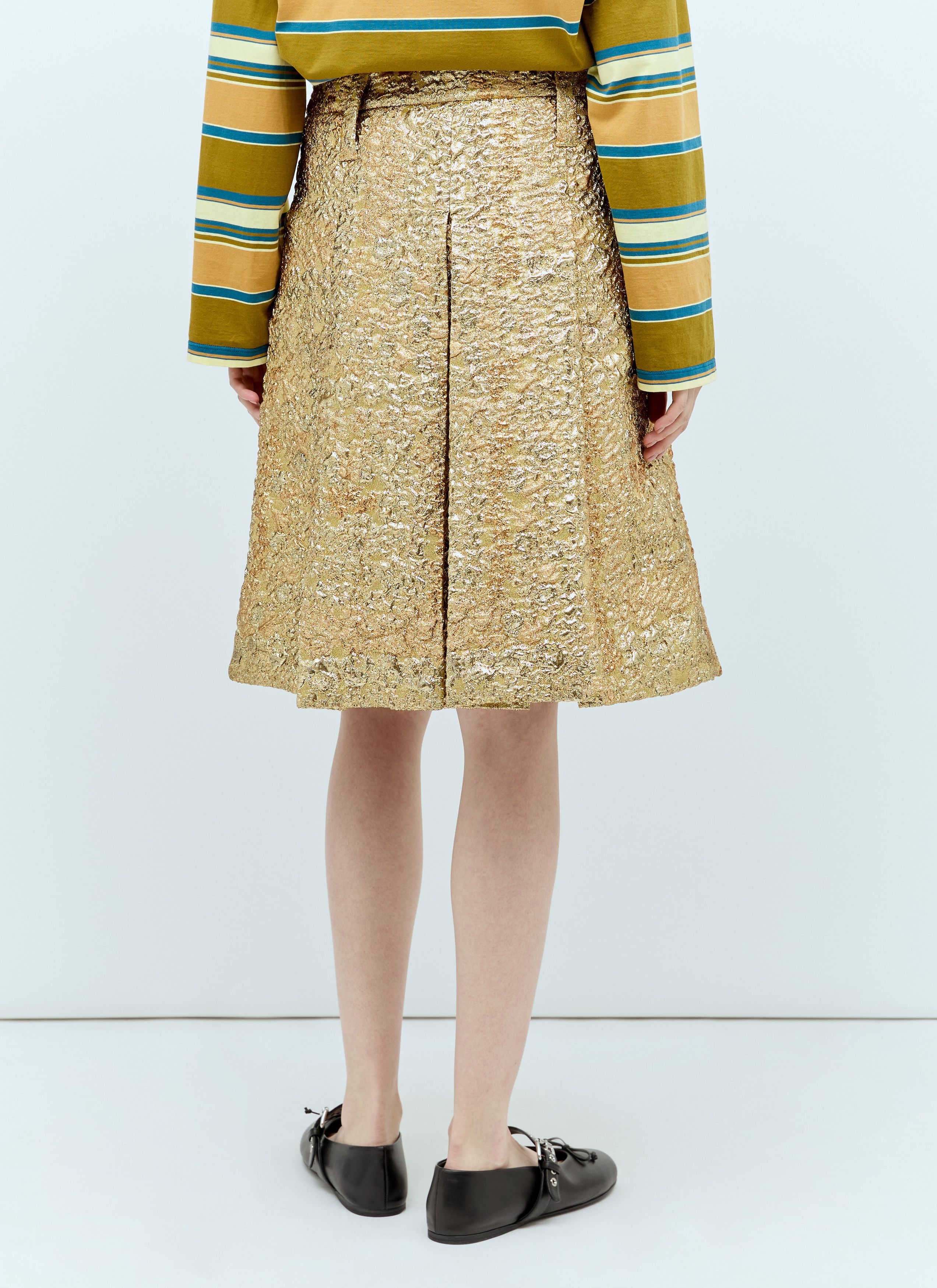 Miu Miu Cloquet Lamé Jacquard Skirt Size 27" / US 4 / IT 40 - 6 Thumbnail