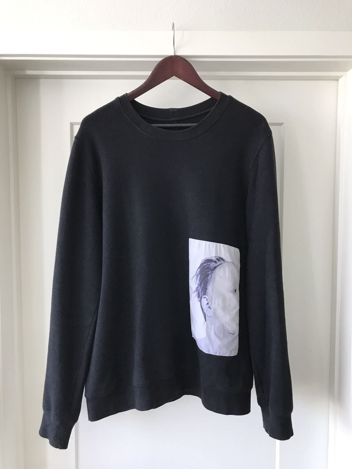 image of Rick Owens Drkshdw Patch Sweatshirt in Black, Men's (Size Large)