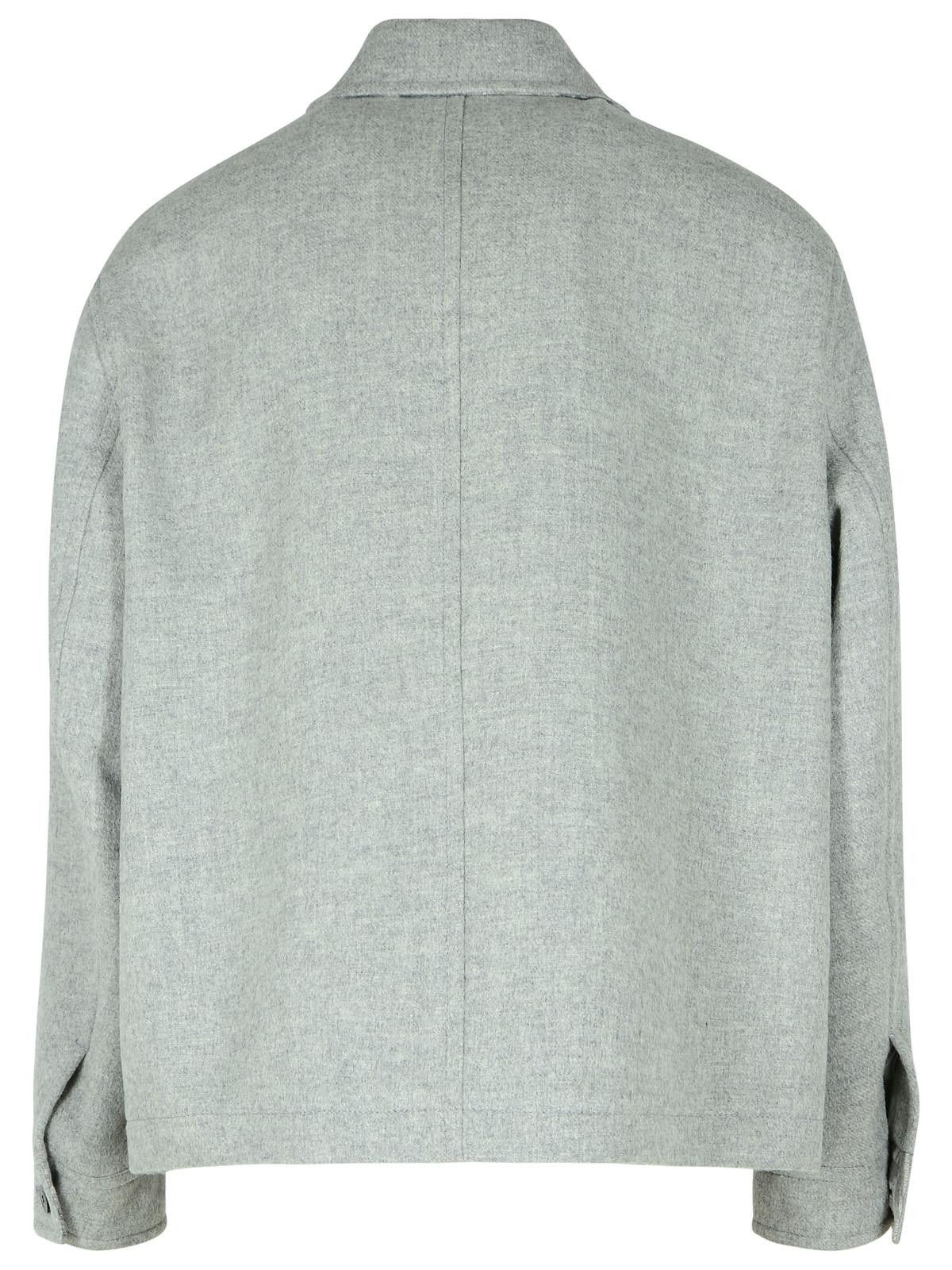 Versace VERSACE Grey Wool Jacket Size US XL / EU 56 / 4 - 3 Thumbnail